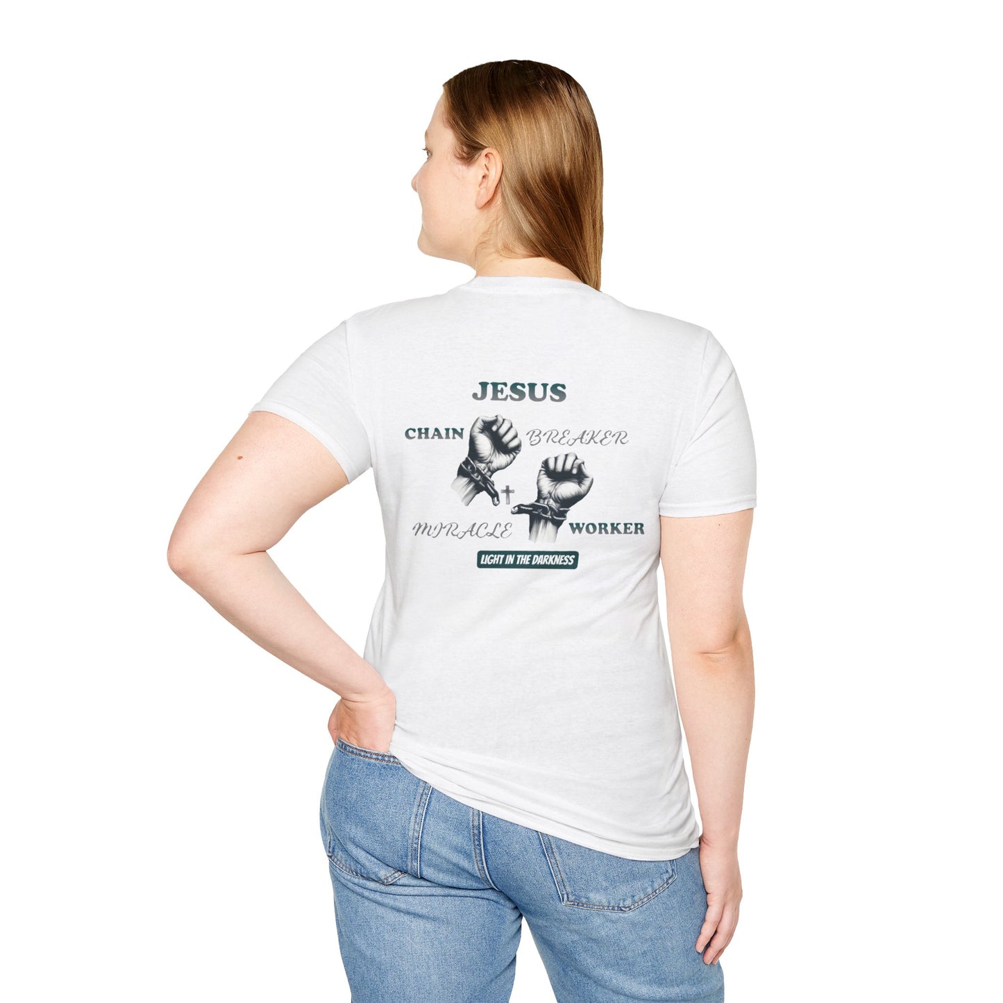 Christian Unisex Tee - Jesus Chain Breaker Design