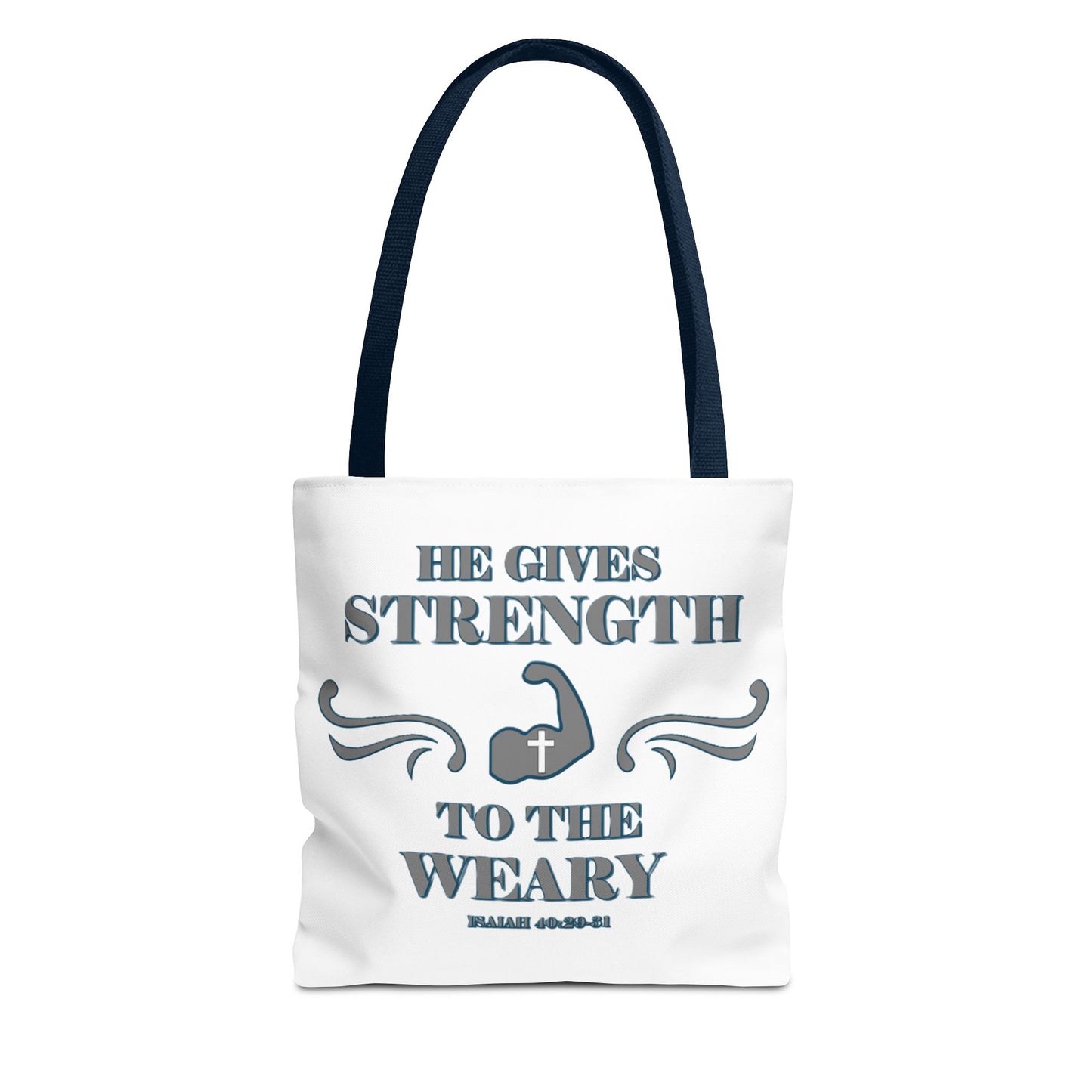 Tote Bag with Bible Verse Isaiah 40:29-31
