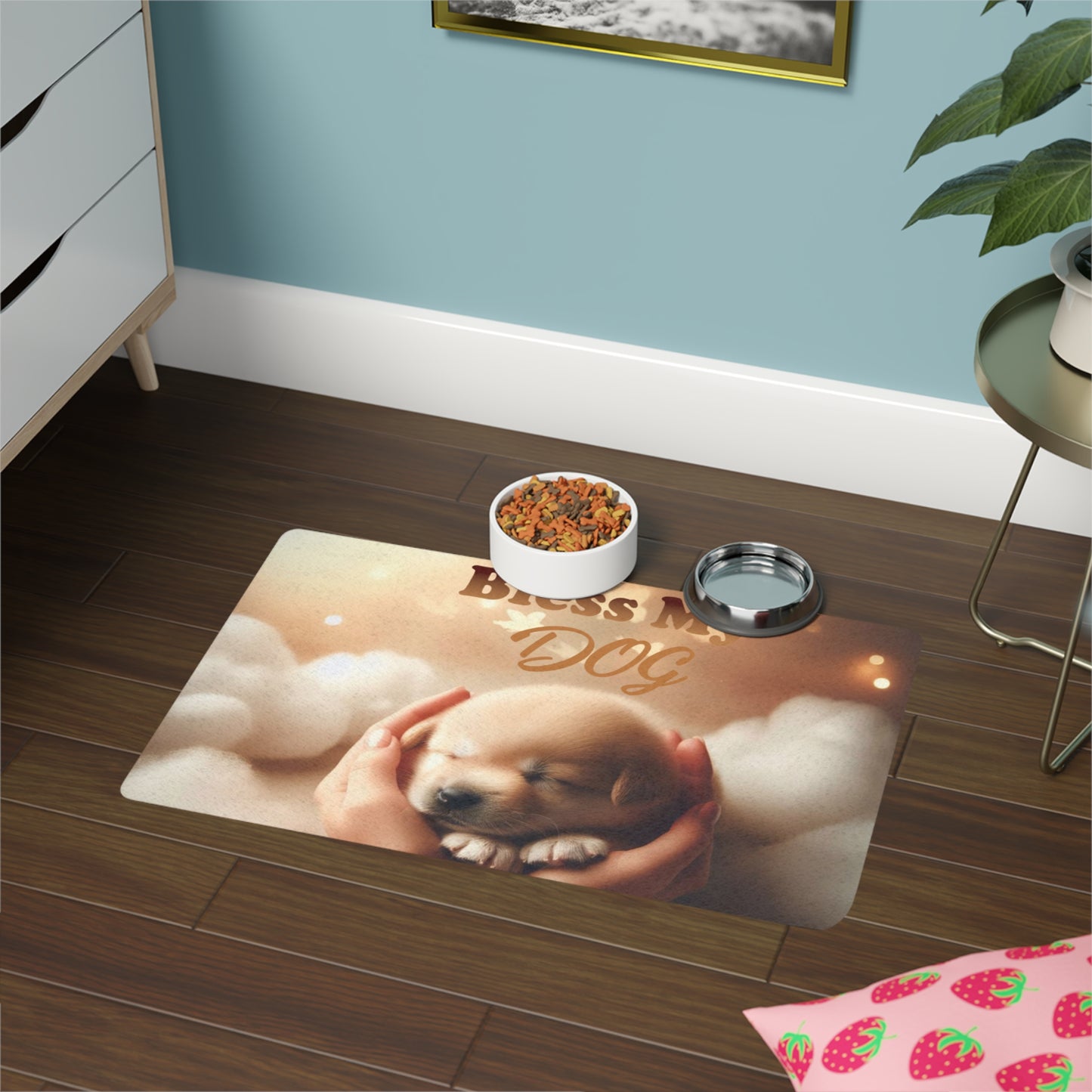 "Bless My DOG" Pet Food Mat (12x18)