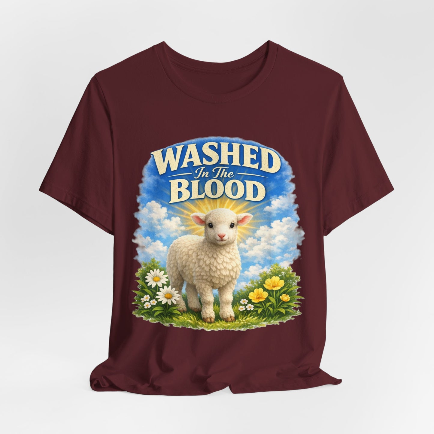 Washed in the Blood Lamb T-Shirt — Christian Easter Religious Tee