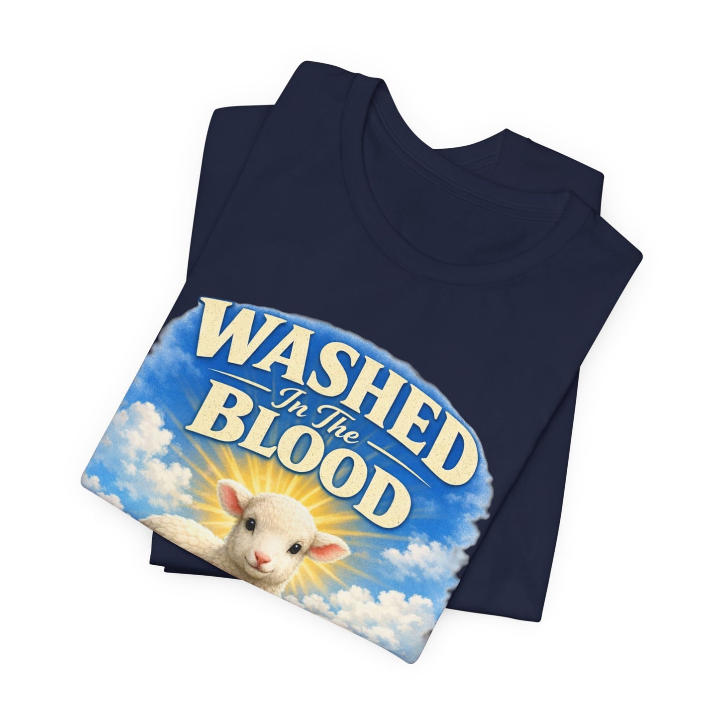Washed in the Blood Lamb T-Shirt — Christian Easter Religious Tee