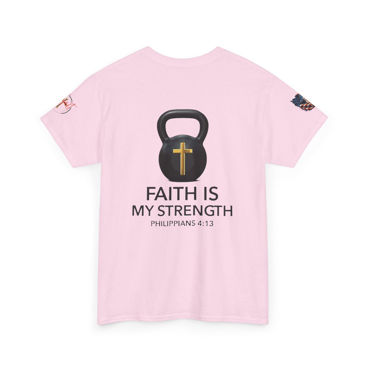 Christian Tee - Philippians 4:13 'Faith Is My Strength'