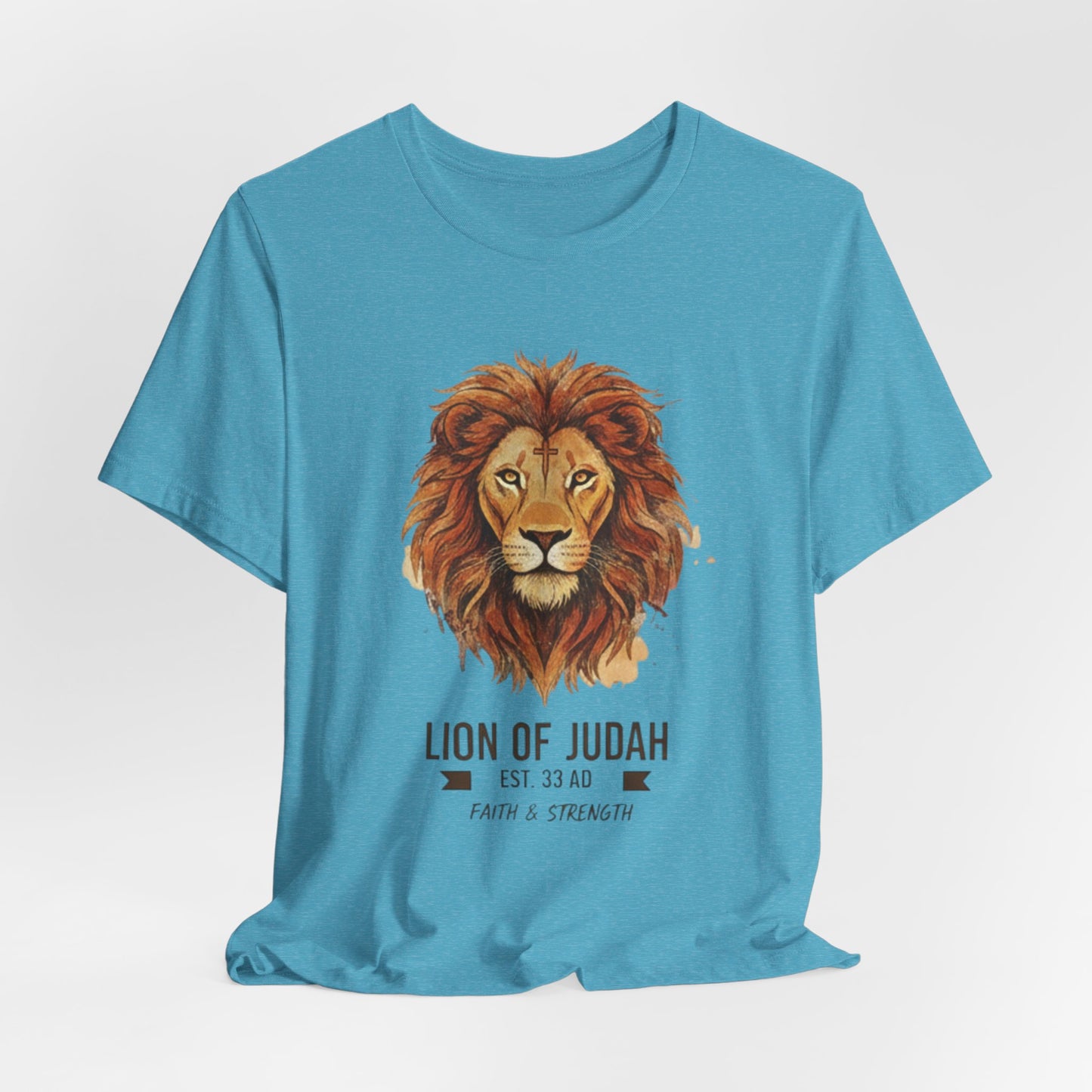 Lion of Judah T-Shirt — Faith & Strength Christian Tee