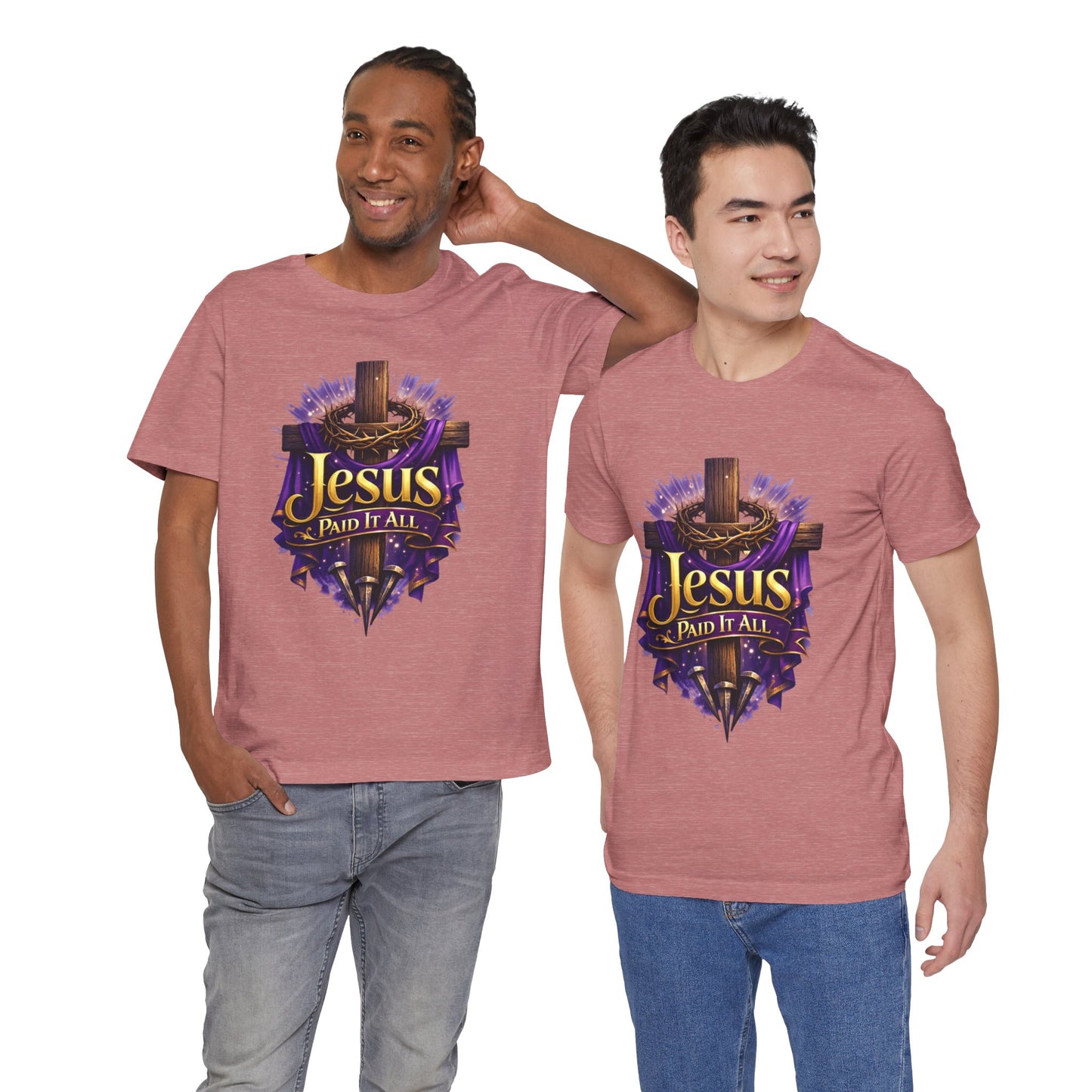 Jesus Paid It All Christian Cross Tee
