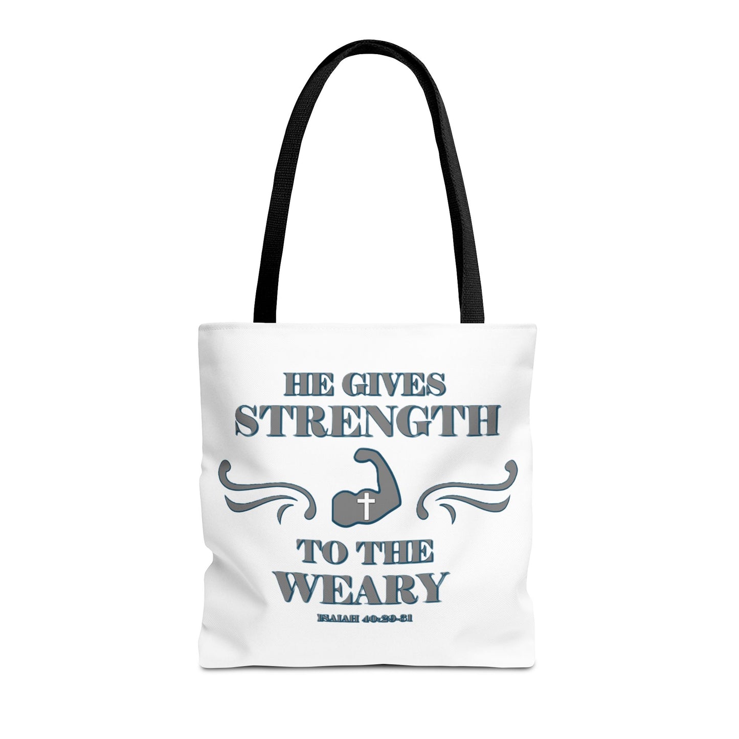 Tote Bag with Bible Verse Isaiah 40:29-31