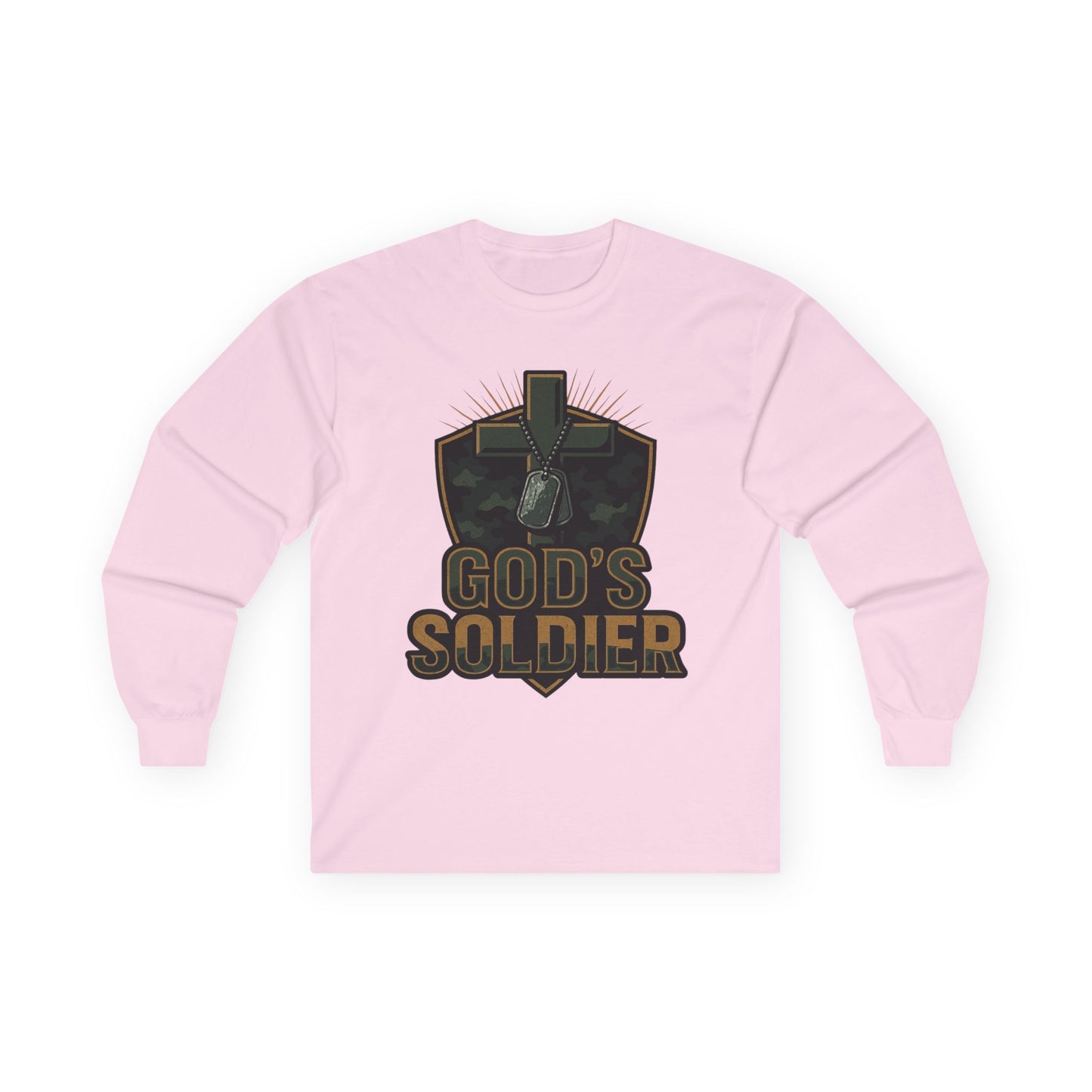 Long Sleeve Tee - God's Soldier Religious Christian Apparel