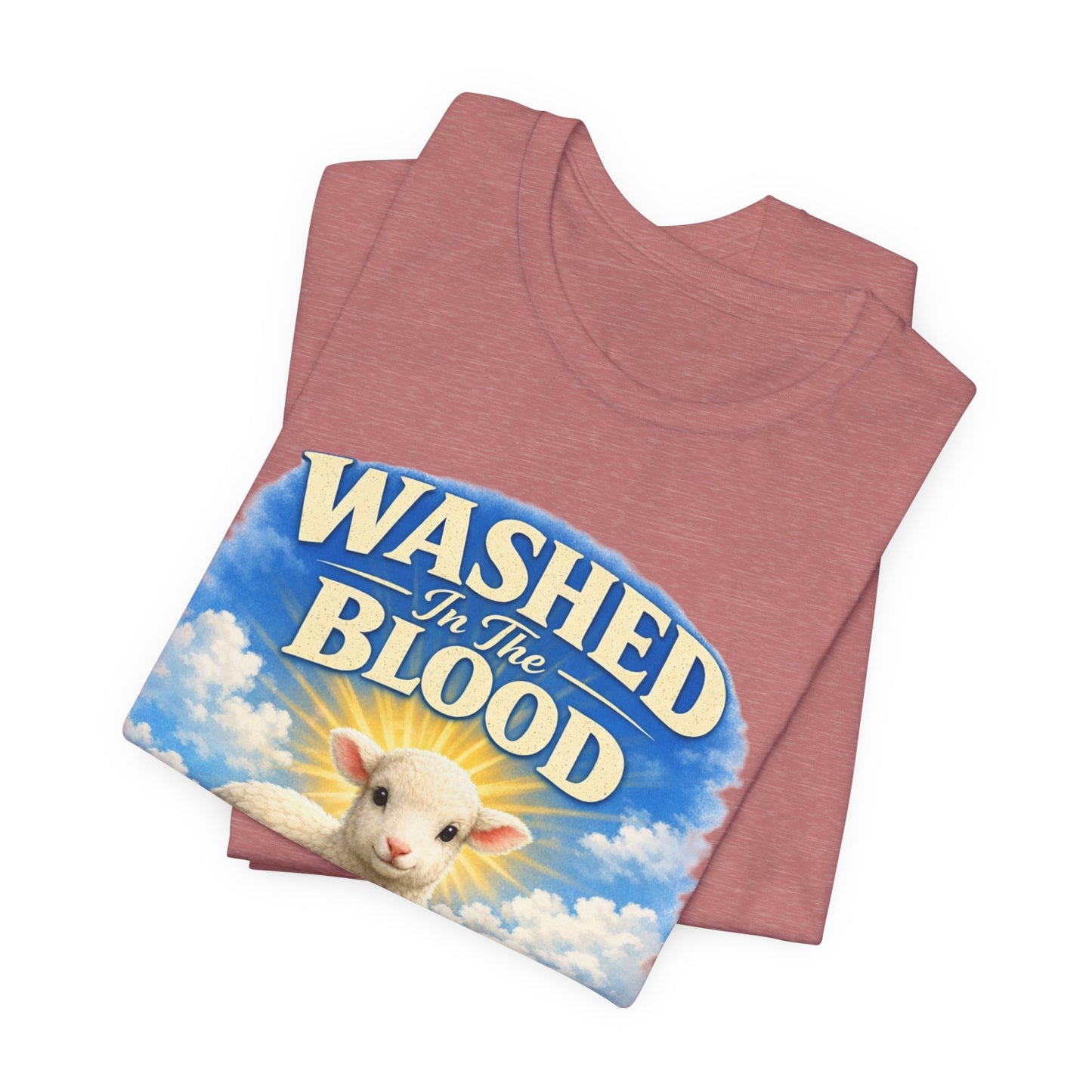 Washed in the Blood Lamb T-Shirt — Christian Easter Religious Tee