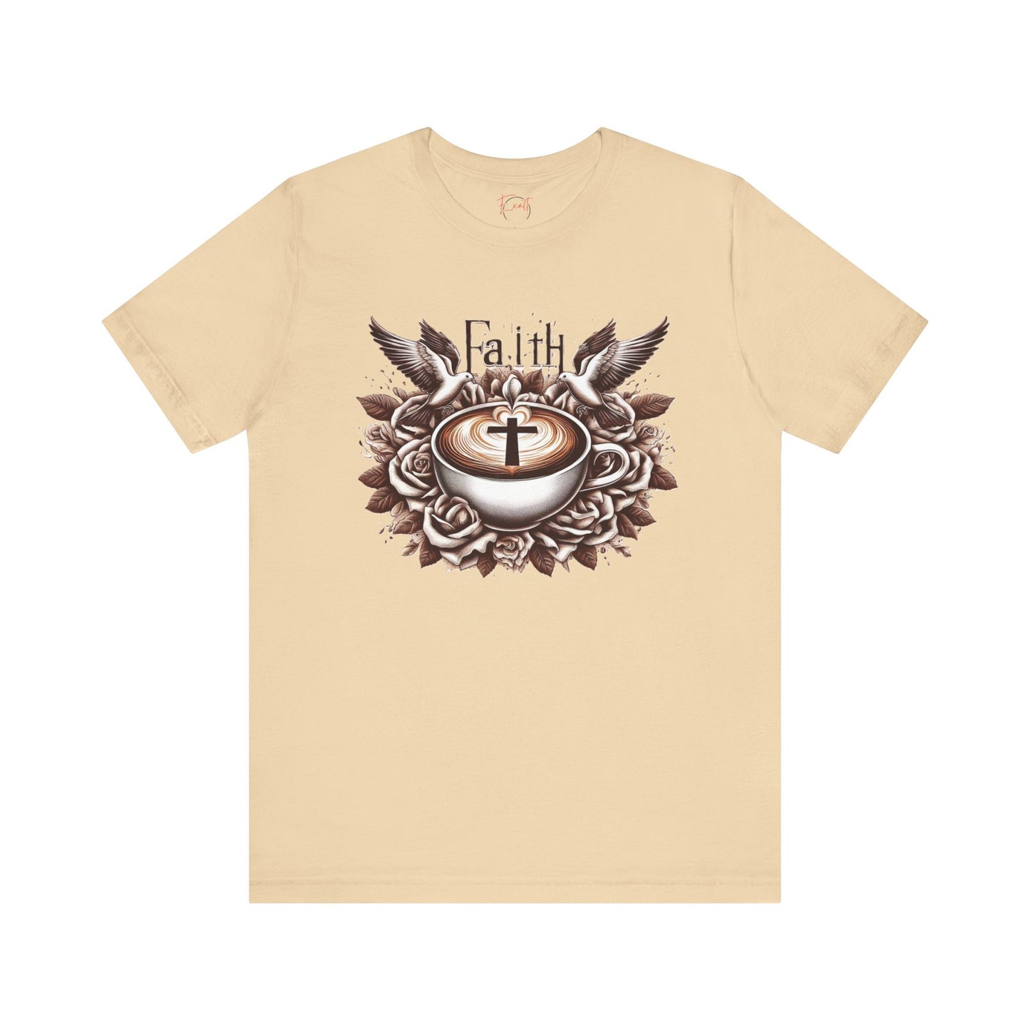 Unisex Jersey Short Sleeve Tee "Faith and Coffee"