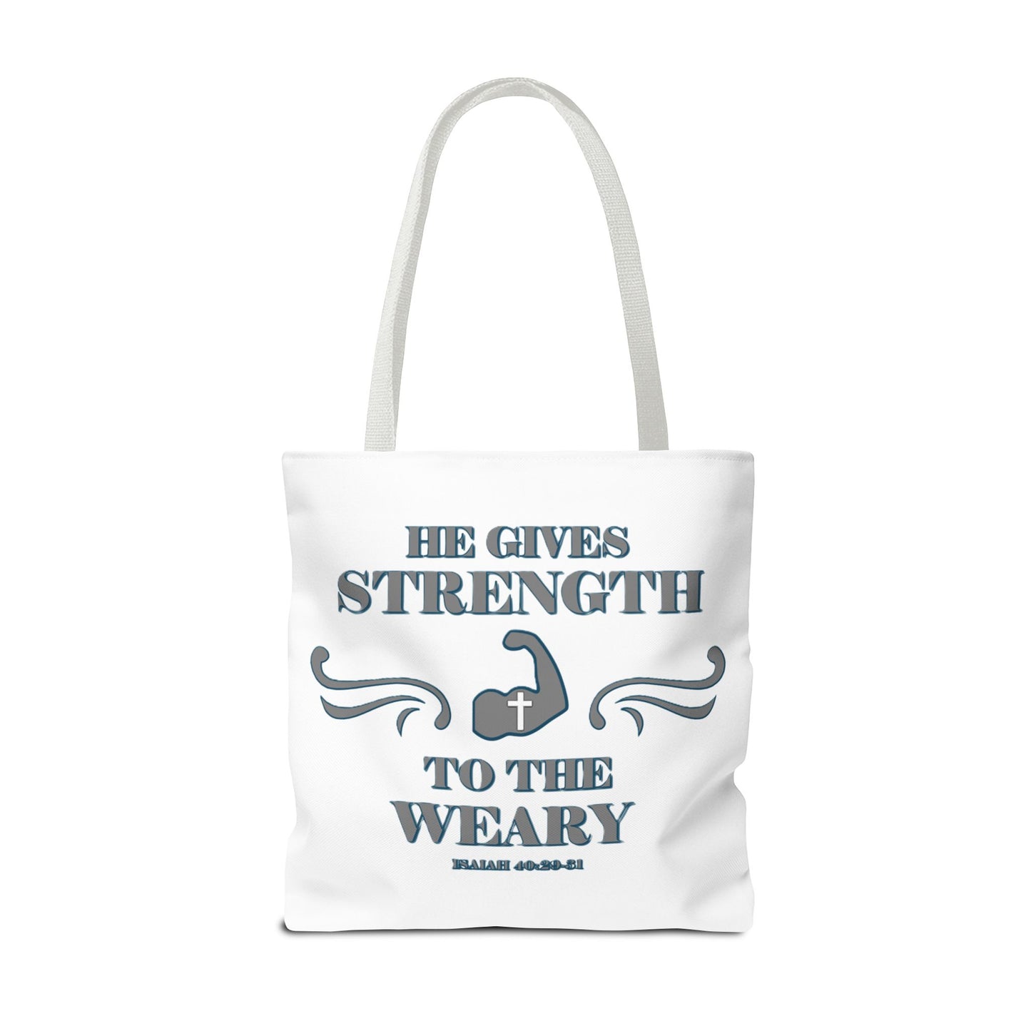 Tote Bag with Bible Verse Isaiah 40:29-31