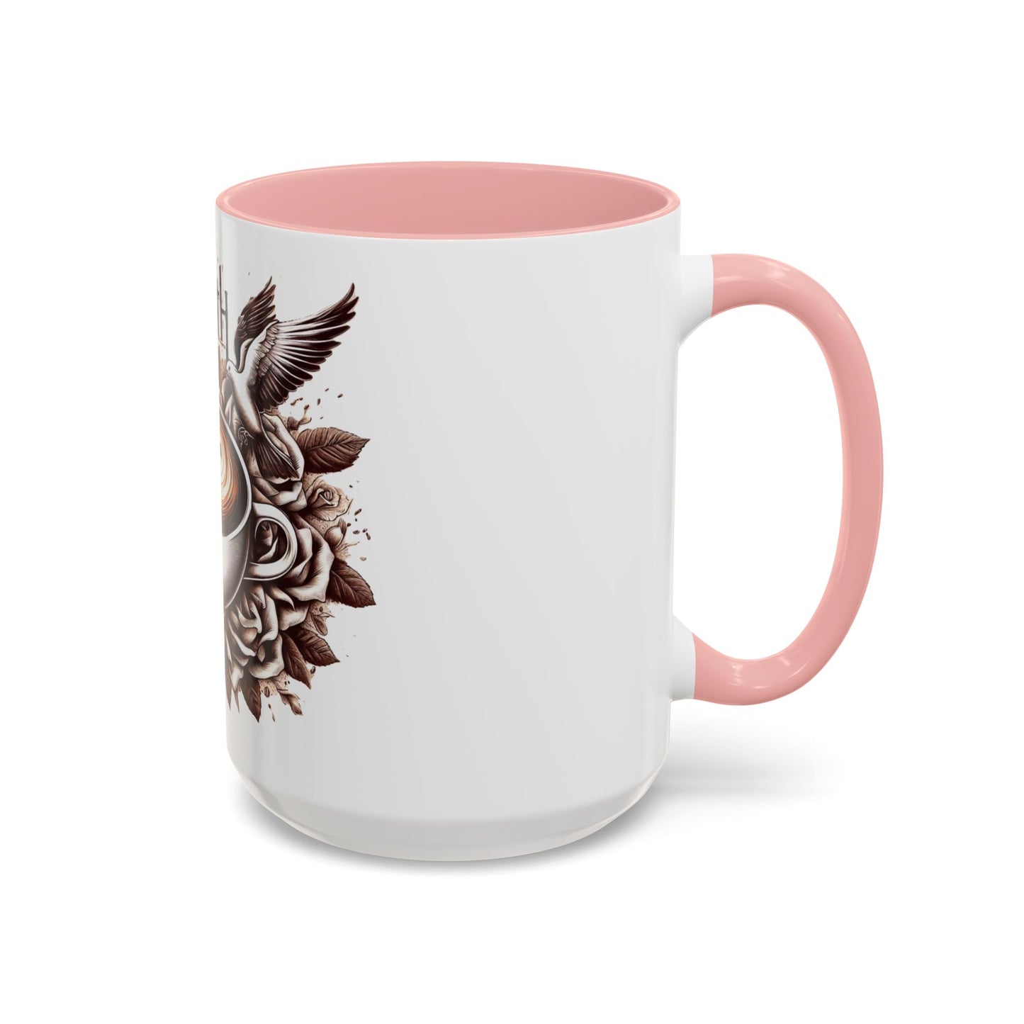 Accent Coffee Mug (11, 15oz) "Faith & Coffee"