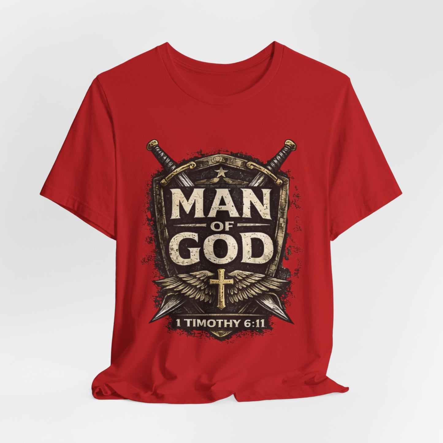 Man of God Tee — 1 Timothy 6:11 Christian Faith T-Shirt