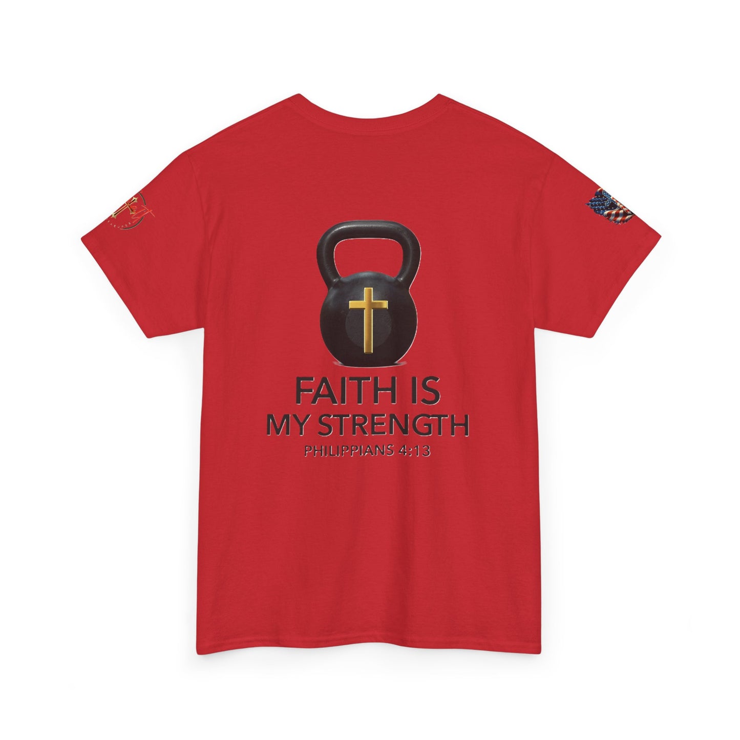 Christian Tee - Philippians 4:13 'Faith Is My Strength' (Copy)