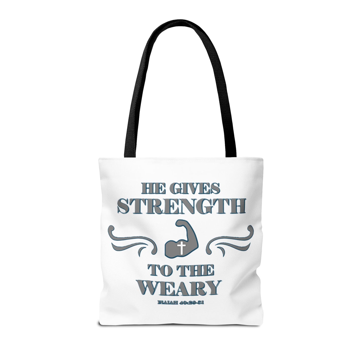 Tote Bag with Bible Verse Isaiah 40:29-31