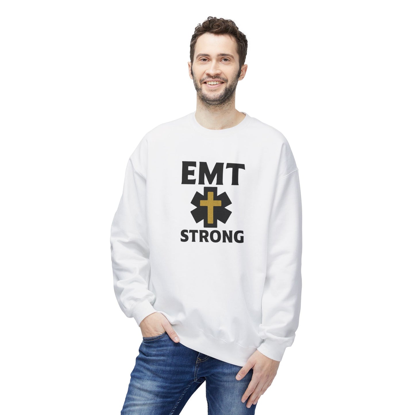EMT Strong Christian Cross Sweatshirt