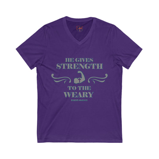 T-Shirt - Bible Verse Isaiah 40:29-31 'He gives Strength to the Weary'
