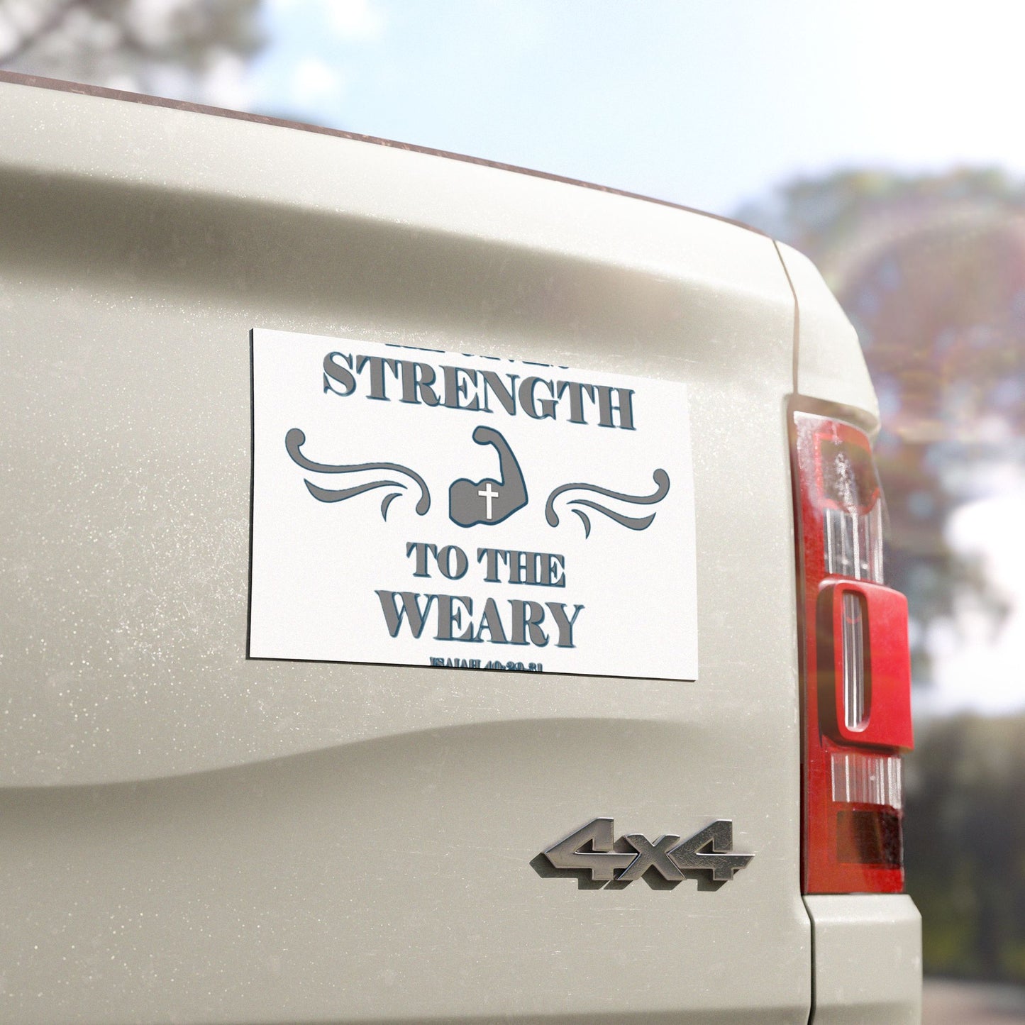 Car Magnets - Bible Verse 'He gives Strength to the Weary' Isaiah 40:29-31