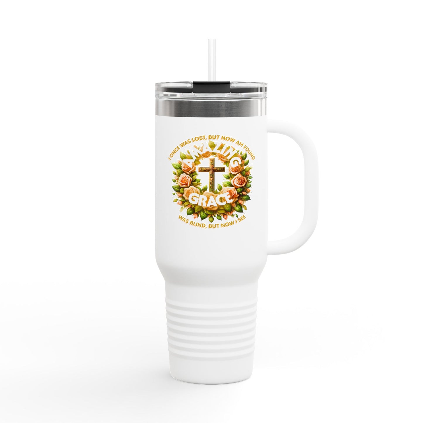 Insulated Travel Mug, 40oz "Amazing Grace"