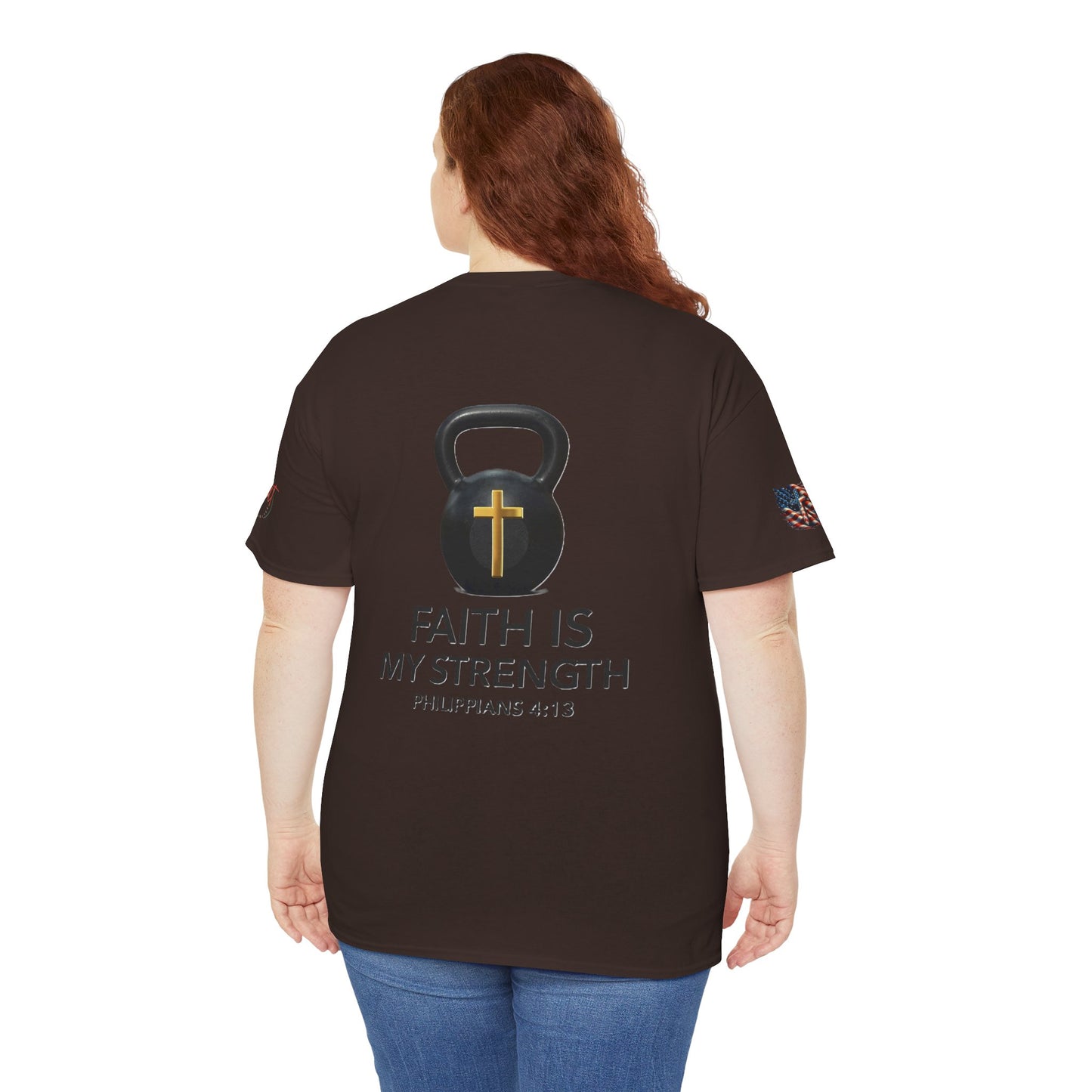 Christian Tee - Philippians 4:13 'Faith Is My Strength' (Copy)