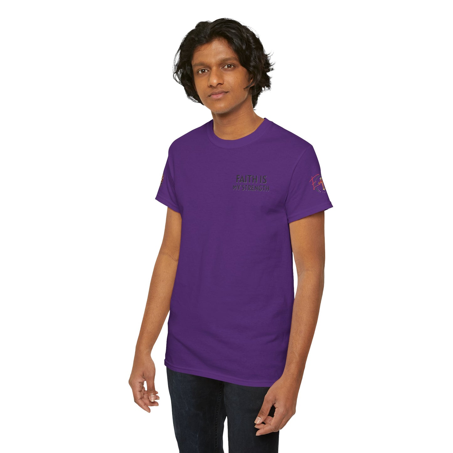 Christian Tee - Philippians 4:13 'Faith Is My Strength'