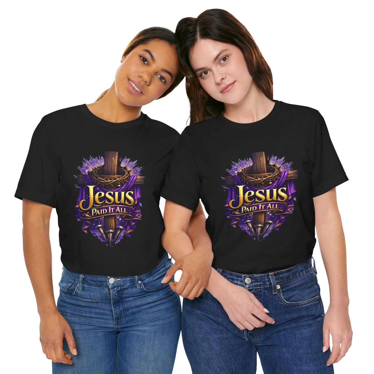 Jesus Paid It All Christian Cross Tee