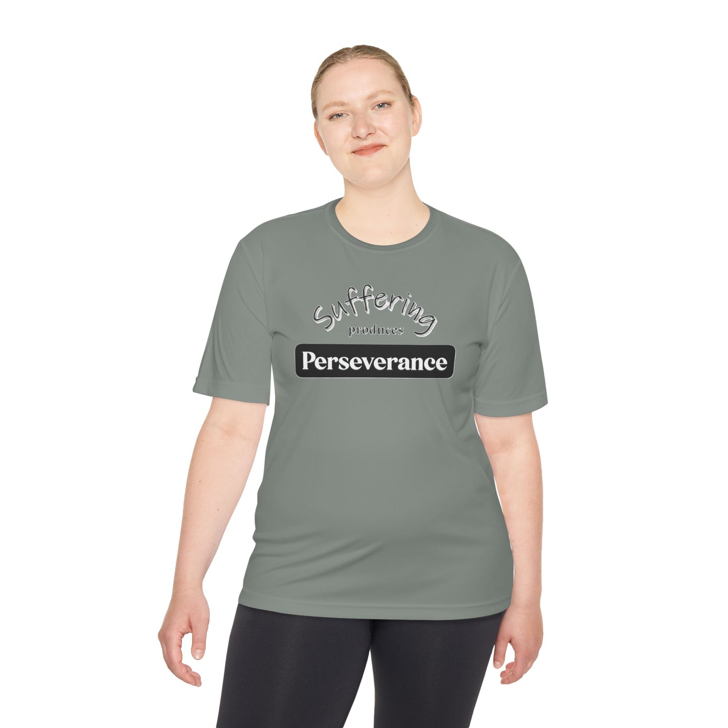 Unisex Moisture "Suffering Produces Perseverance" Wicking Tee