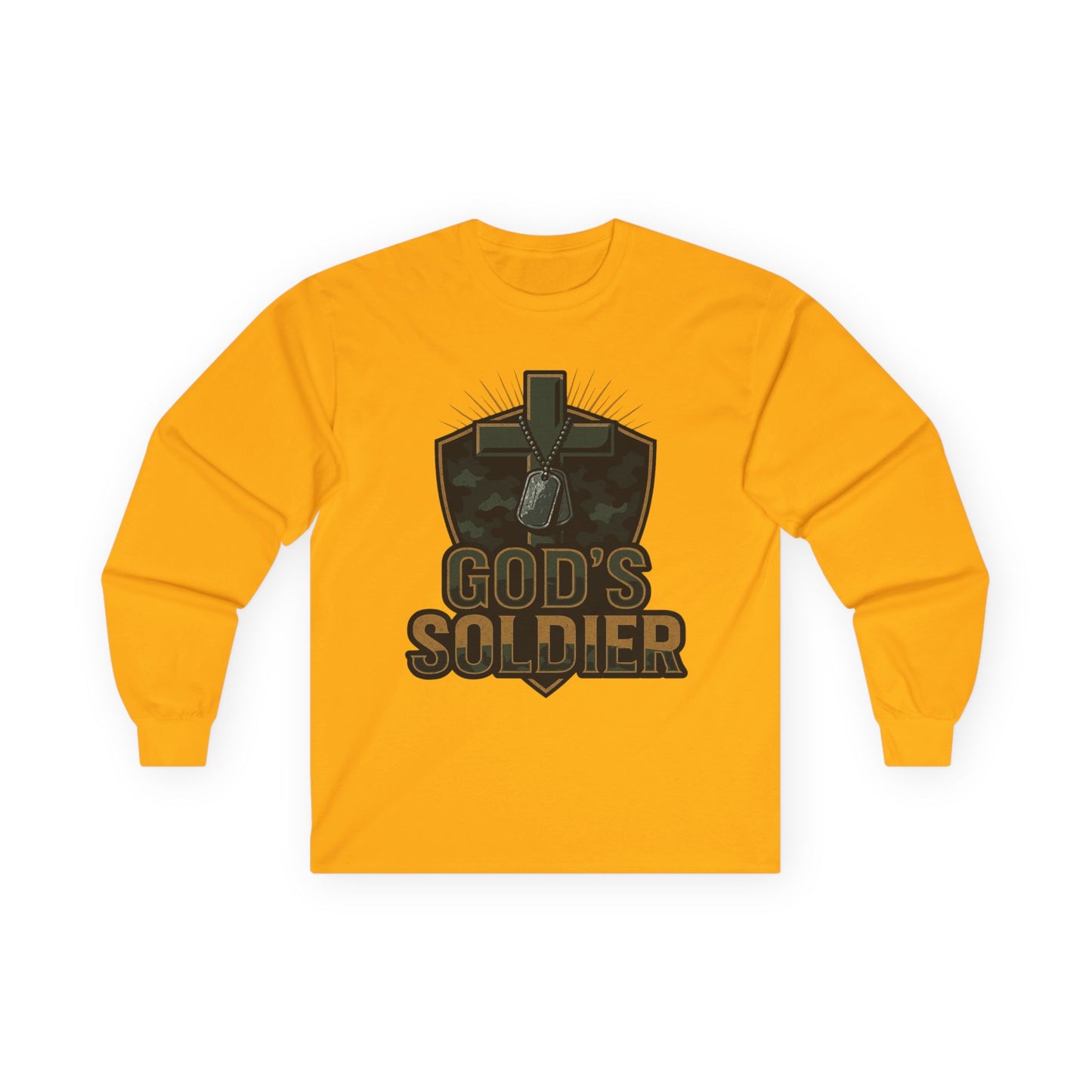 Long Sleeve Tee - God's Soldier Religious Christian Apparel