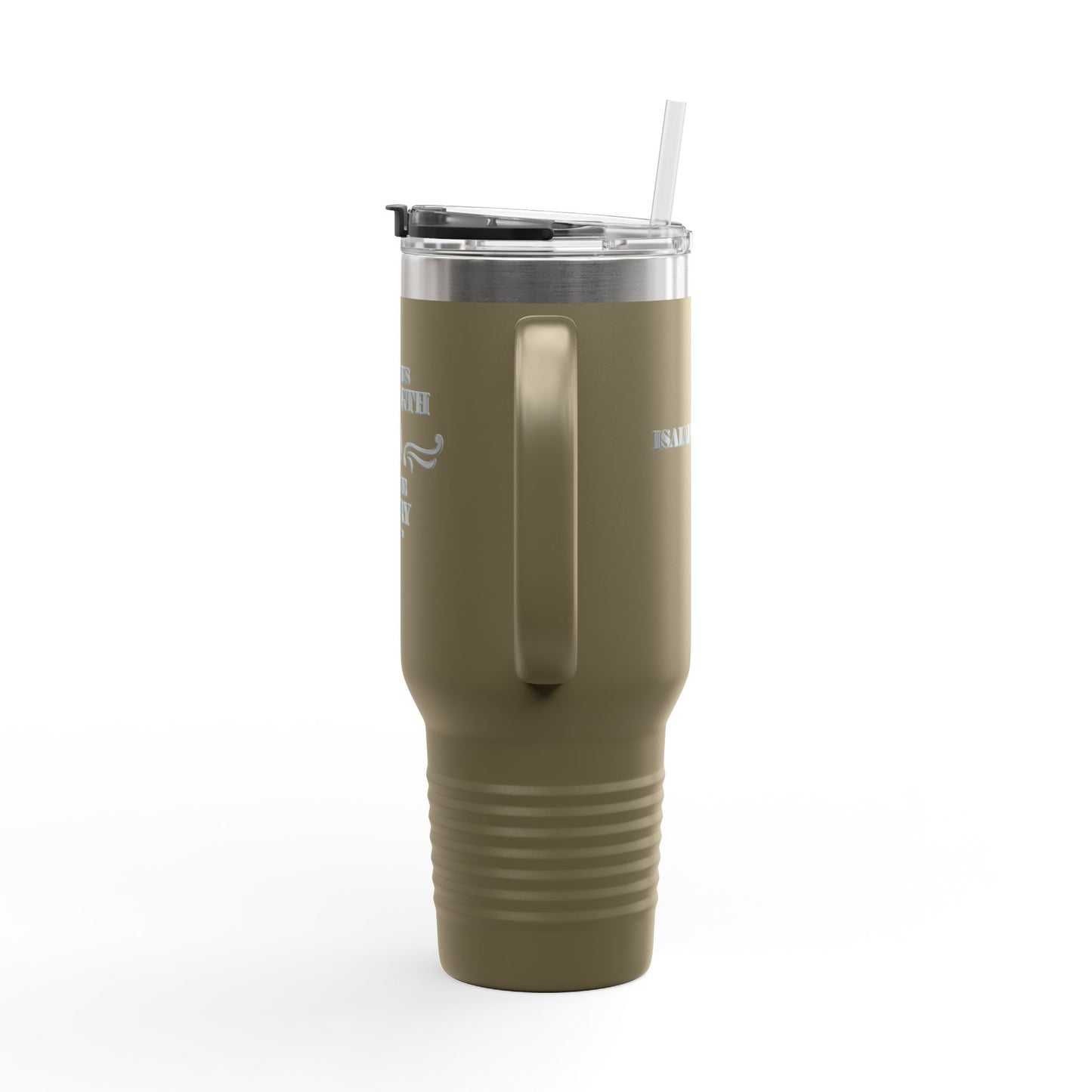 Travel Mug - Bible Verse 'He gives Strength to the Weary' Isaiah 40:29-31