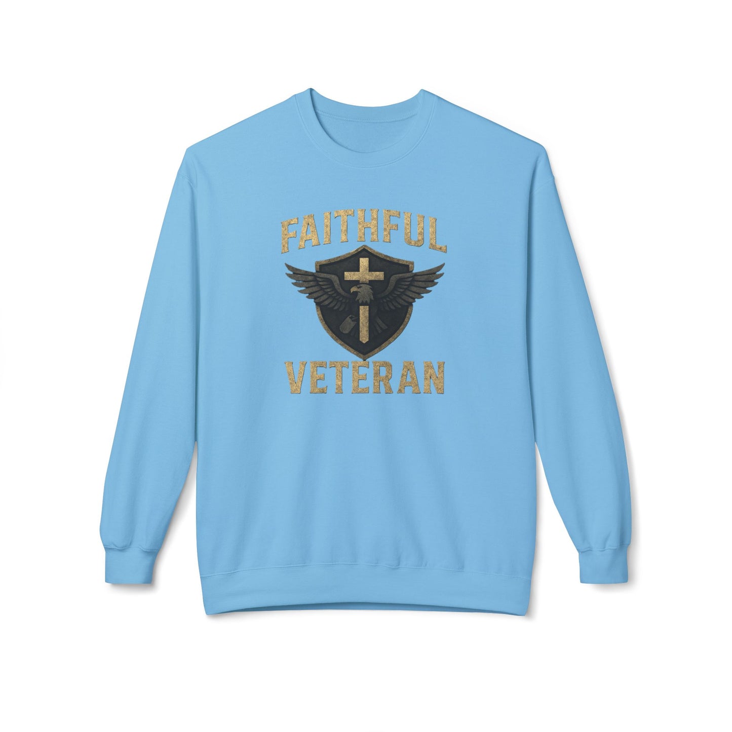 Crewneck Sweatshirt Faithful Veteran Design