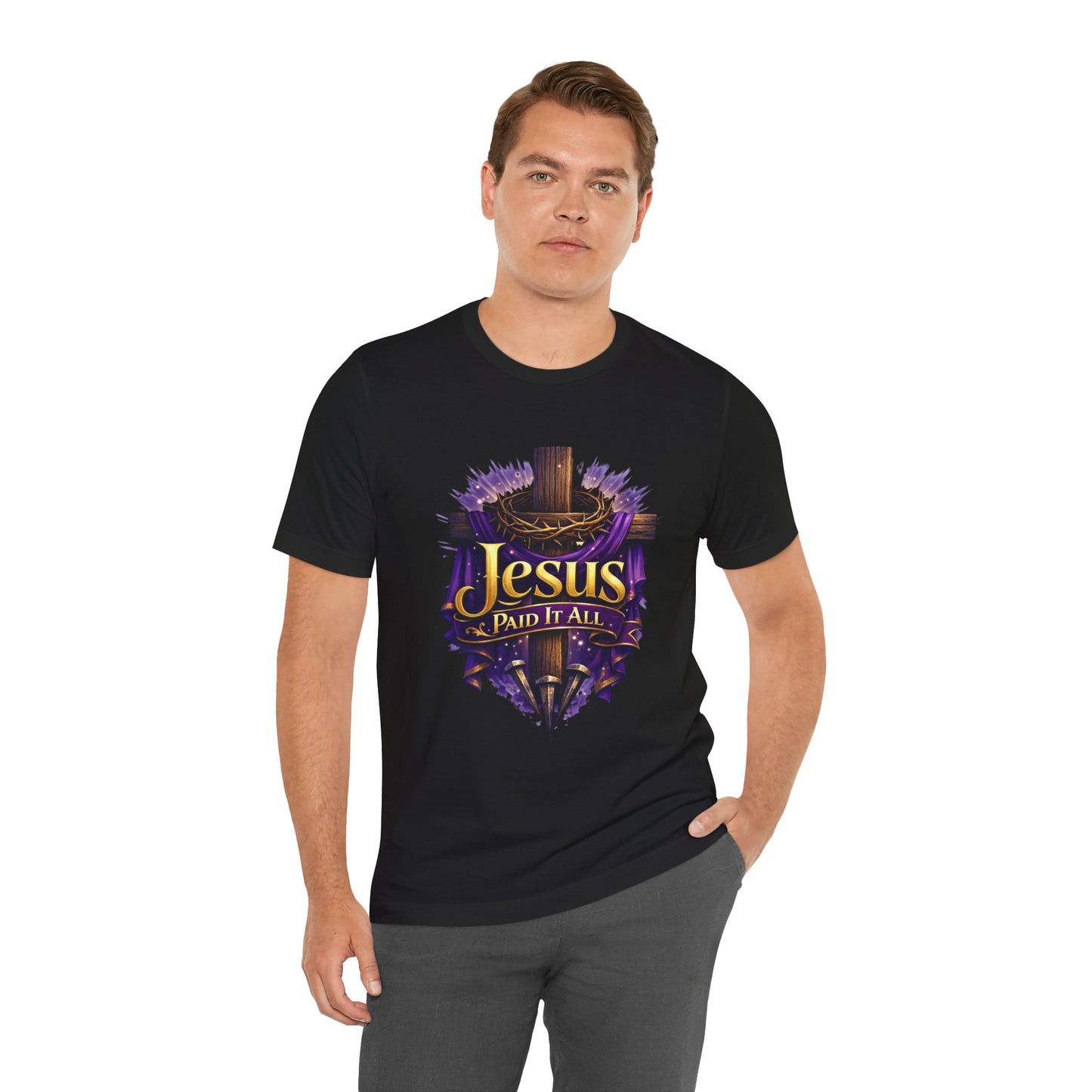 Jesus Paid It All Christian Cross Tee