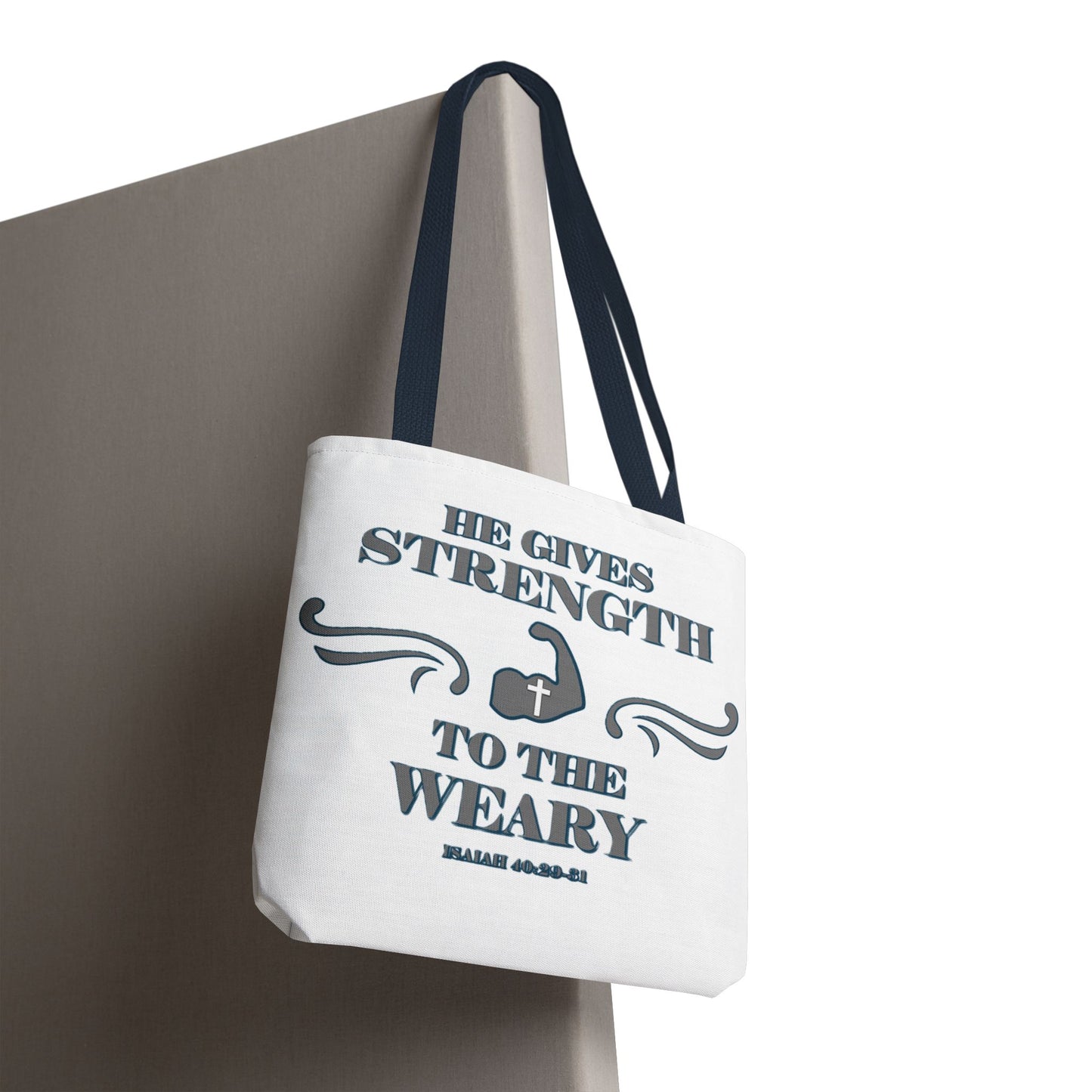 Tote Bag with Bible Verse Isaiah 40:29-31