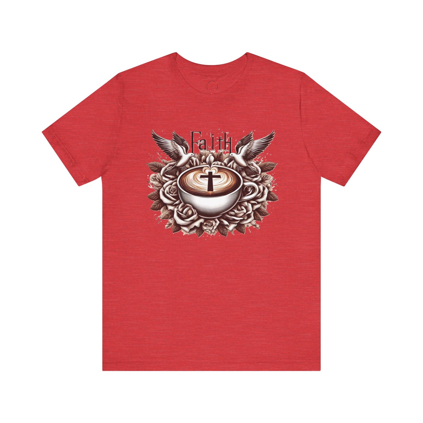 Unisex Jersey Short Sleeve Tee "Faith and Coffee"