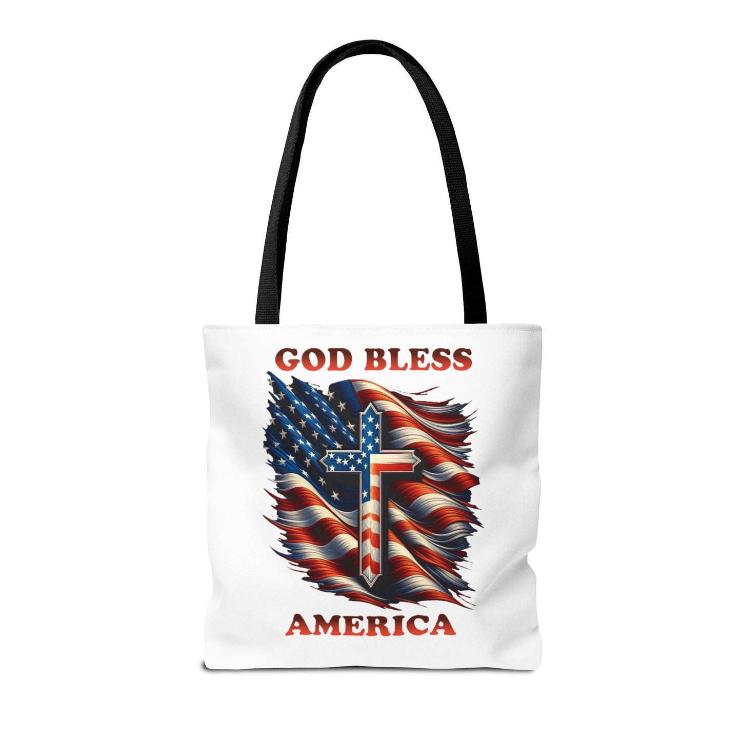 Tote Bag (AOP) "GOD BLESS AMERICA"