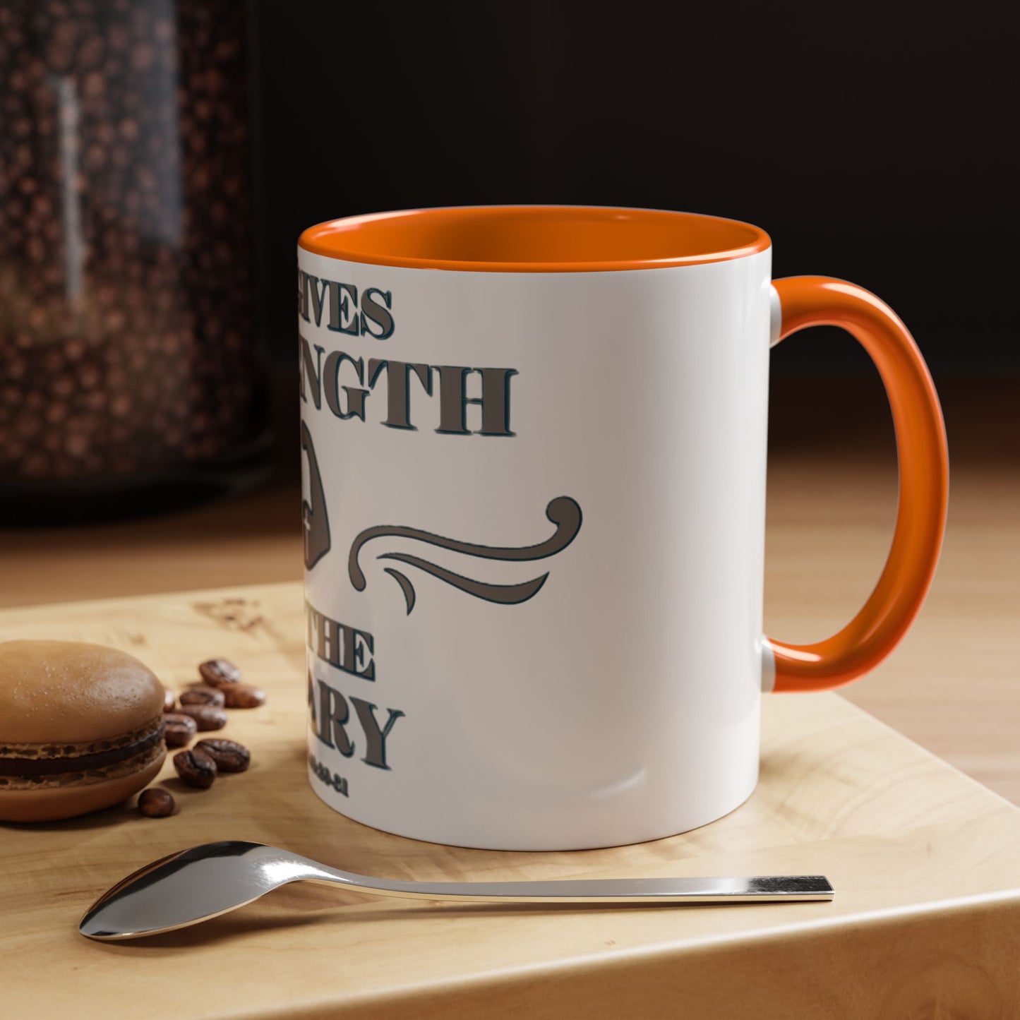 Mug - Bible Verse Isaiah 40:29-31 'He gives Strength to the Weary'