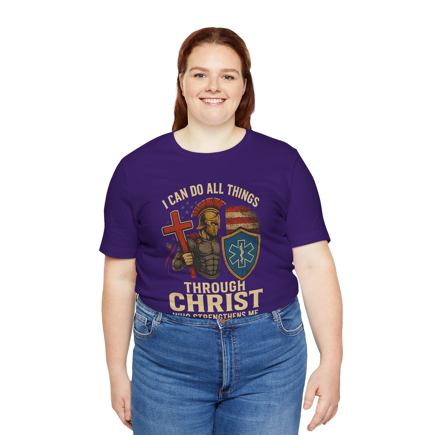 Medical Personnel Tee — "I Can Do All Things Through Christ"