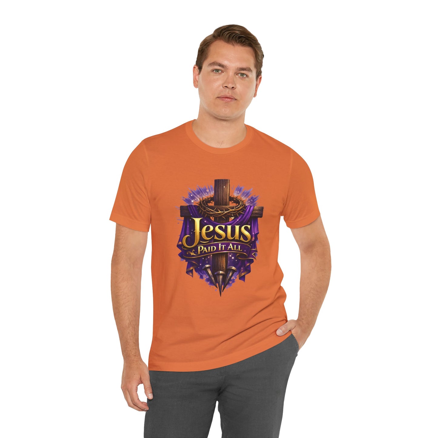 Jesus Paid It All Christian Cross Tee