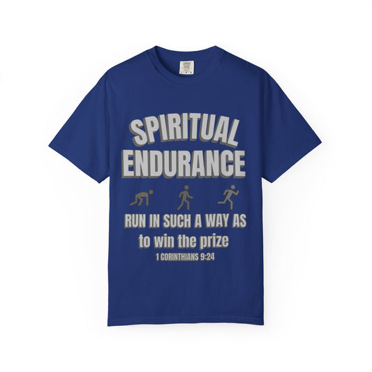 Copy of Christian Verse 1 Corinthians 9:24 Garment-Dyed T-shirt