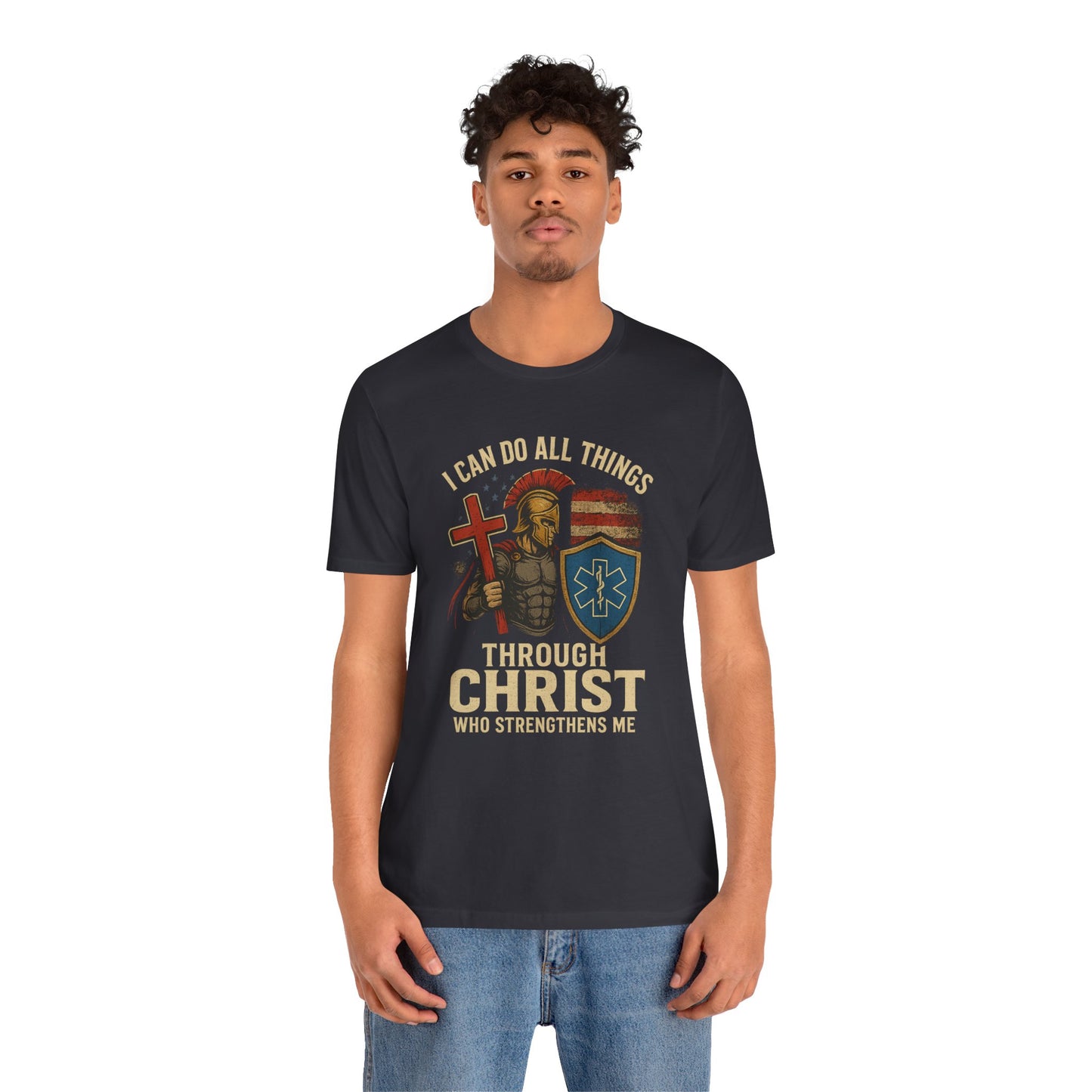 Medical Personnel Tee — "I Can Do All Things Through Christ"