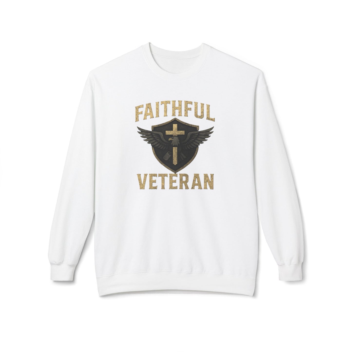 Crewneck Sweatshirt Faithful Veteran Design