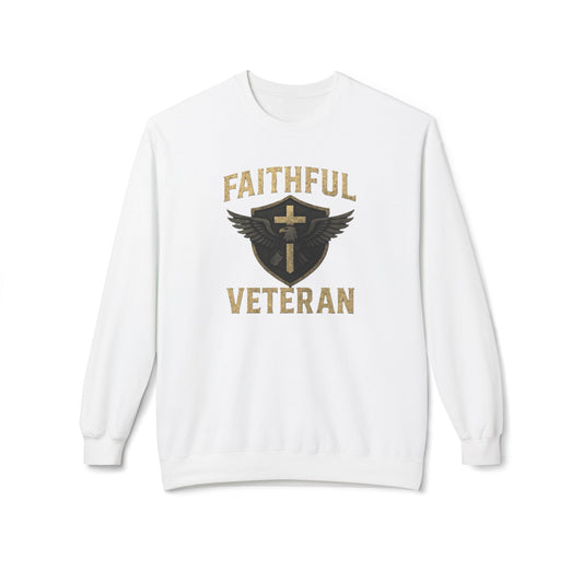 Crewneck Sweatshirt Faithful Veteran Design
