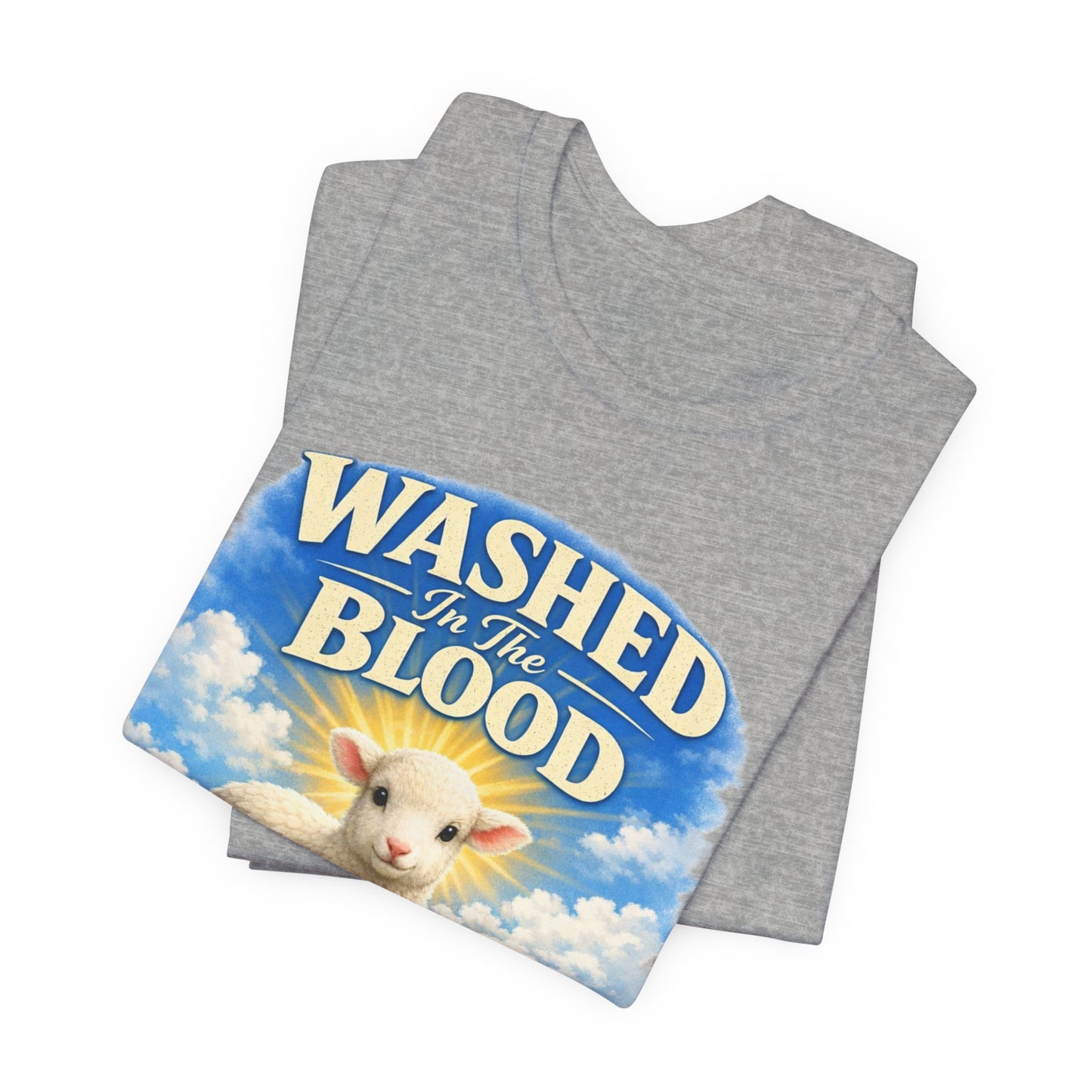 Washed in the Blood Lamb T-Shirt — Christian Easter Religious Tee