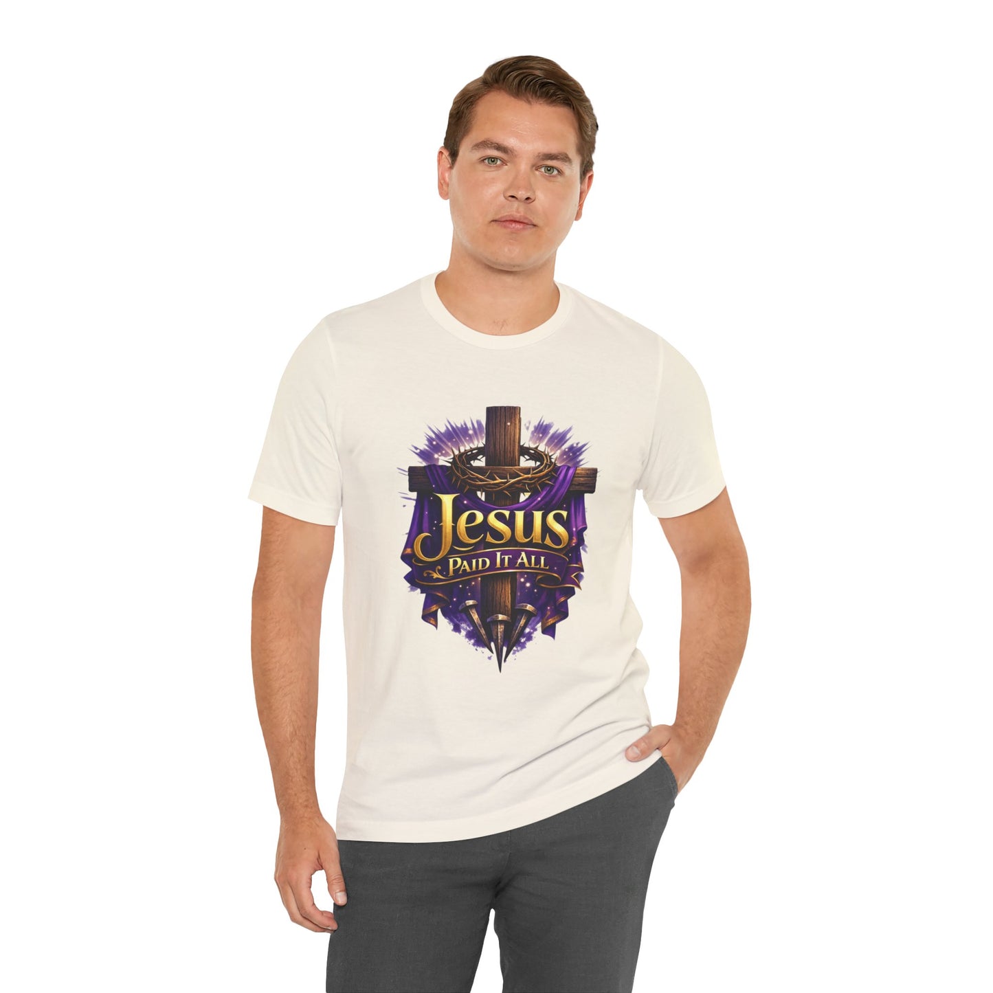 Jesus Paid It All Christian Cross Tee