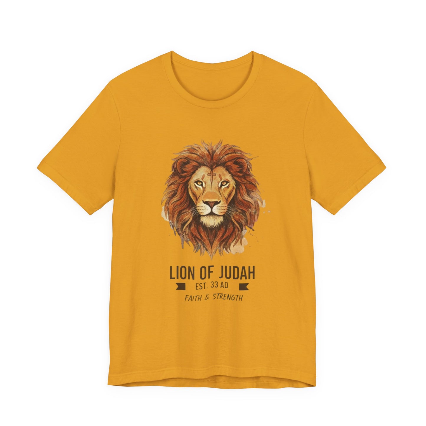 Lion of Judah T-Shirt — Faith & Strength Christian Tee