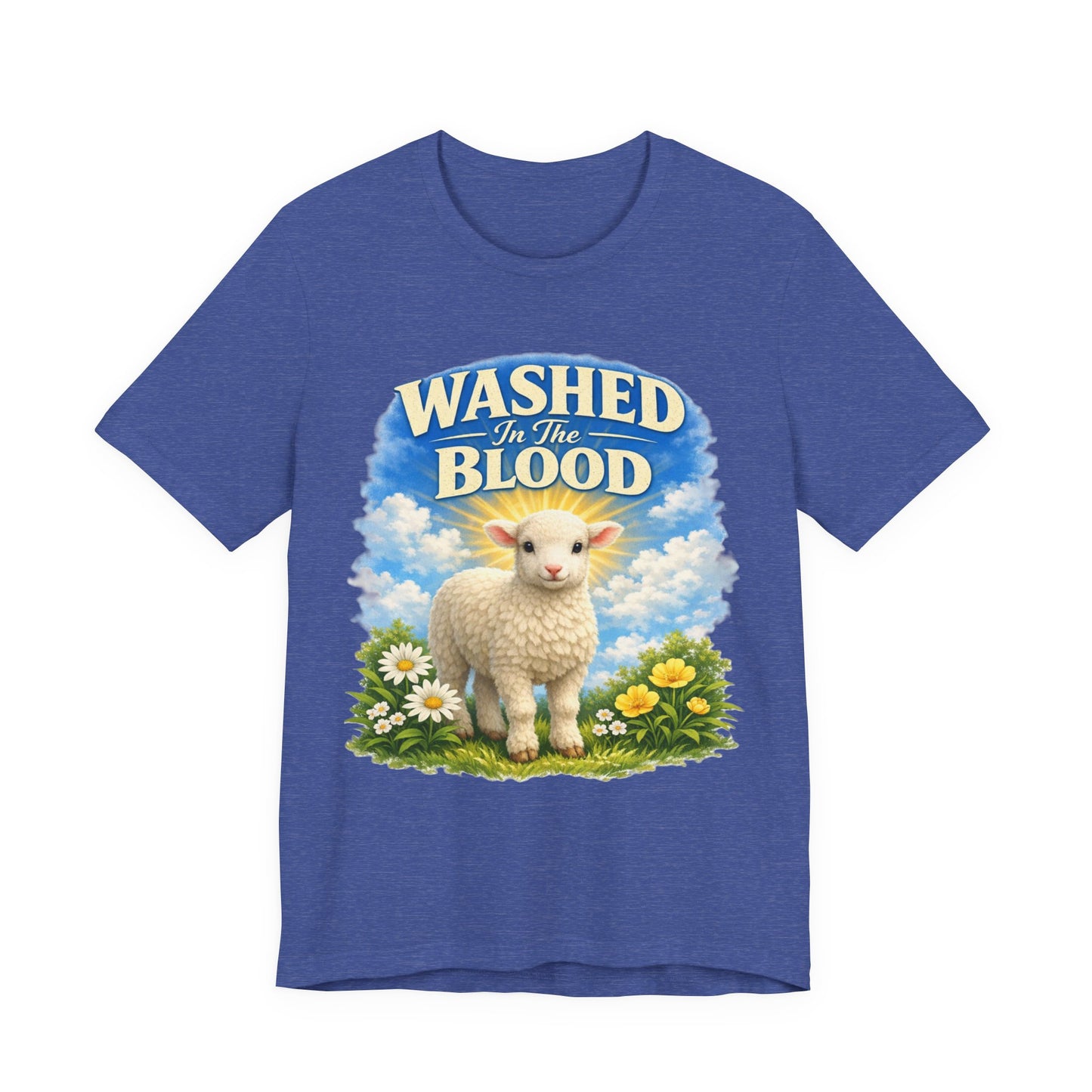 Washed in the Blood Lamb T-Shirt — Christian Easter Religious Tee