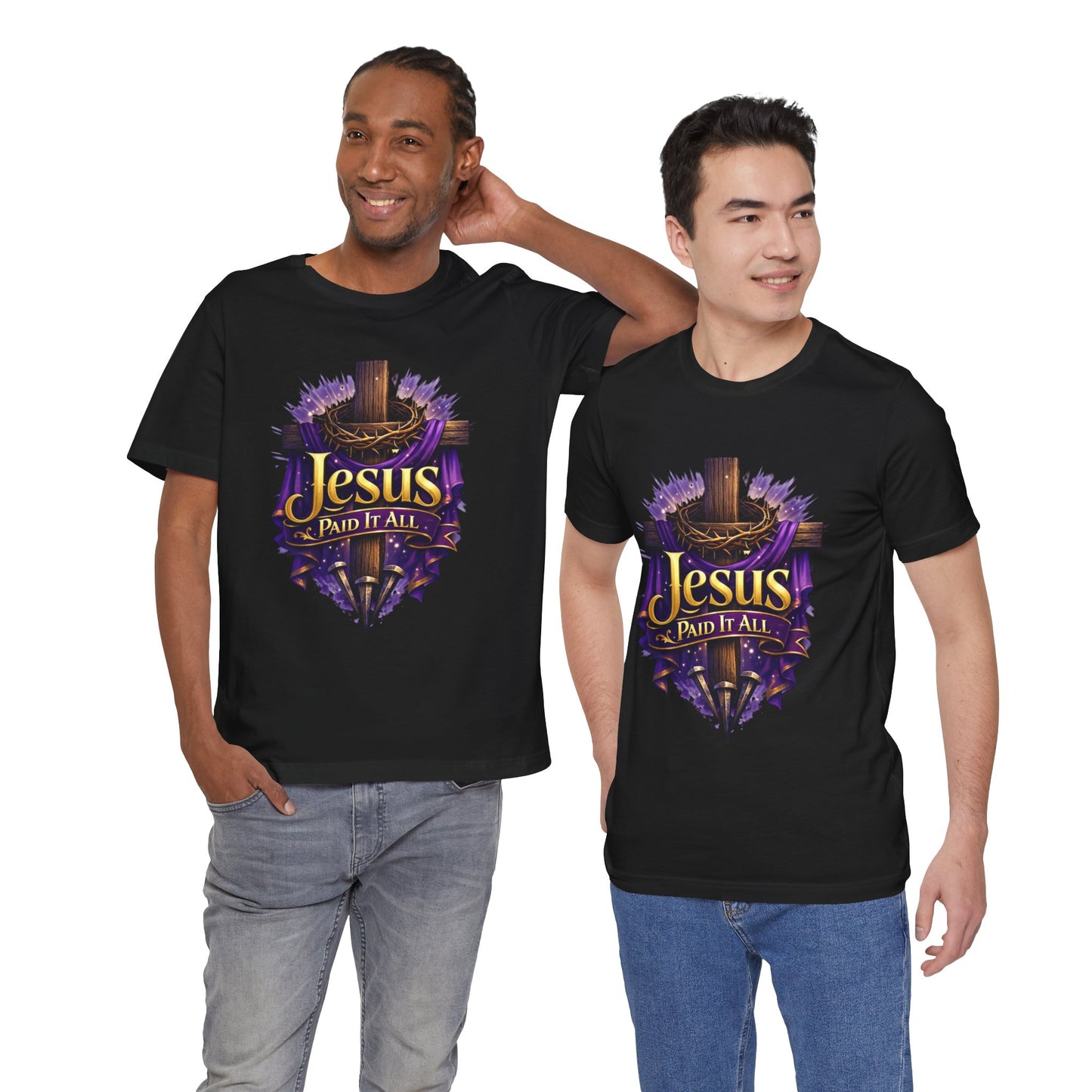Jesus Paid It All Christian Cross Tee