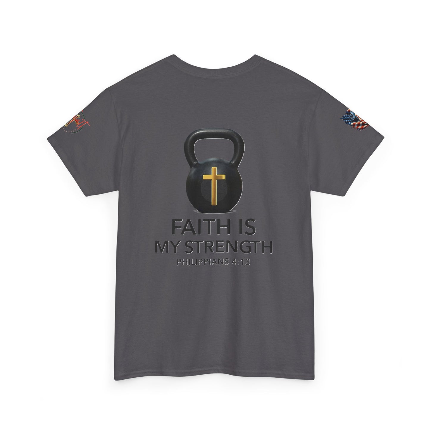 Christian Tee - Philippians 4:13 'Faith Is My Strength' (Copy)