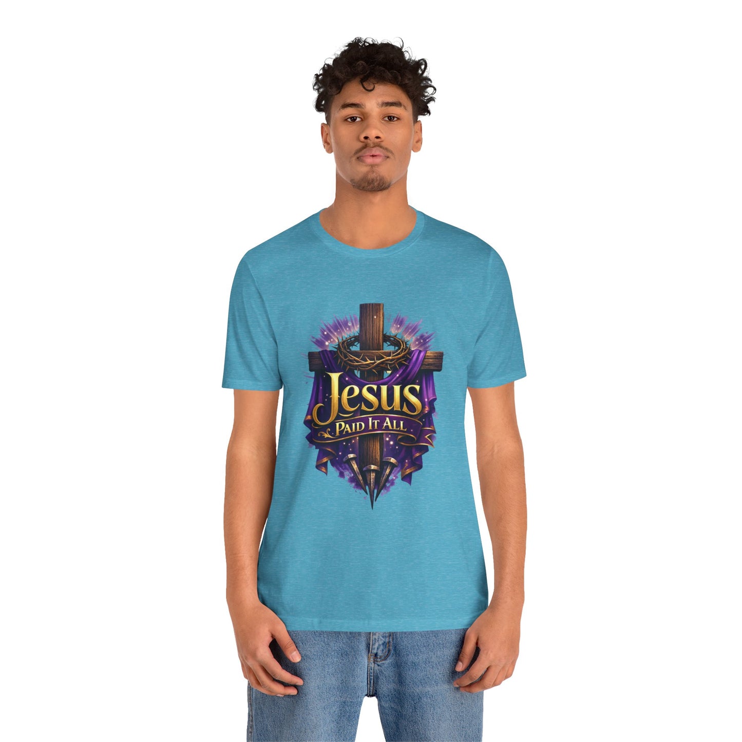 Jesus Paid It All Christian Cross Tee