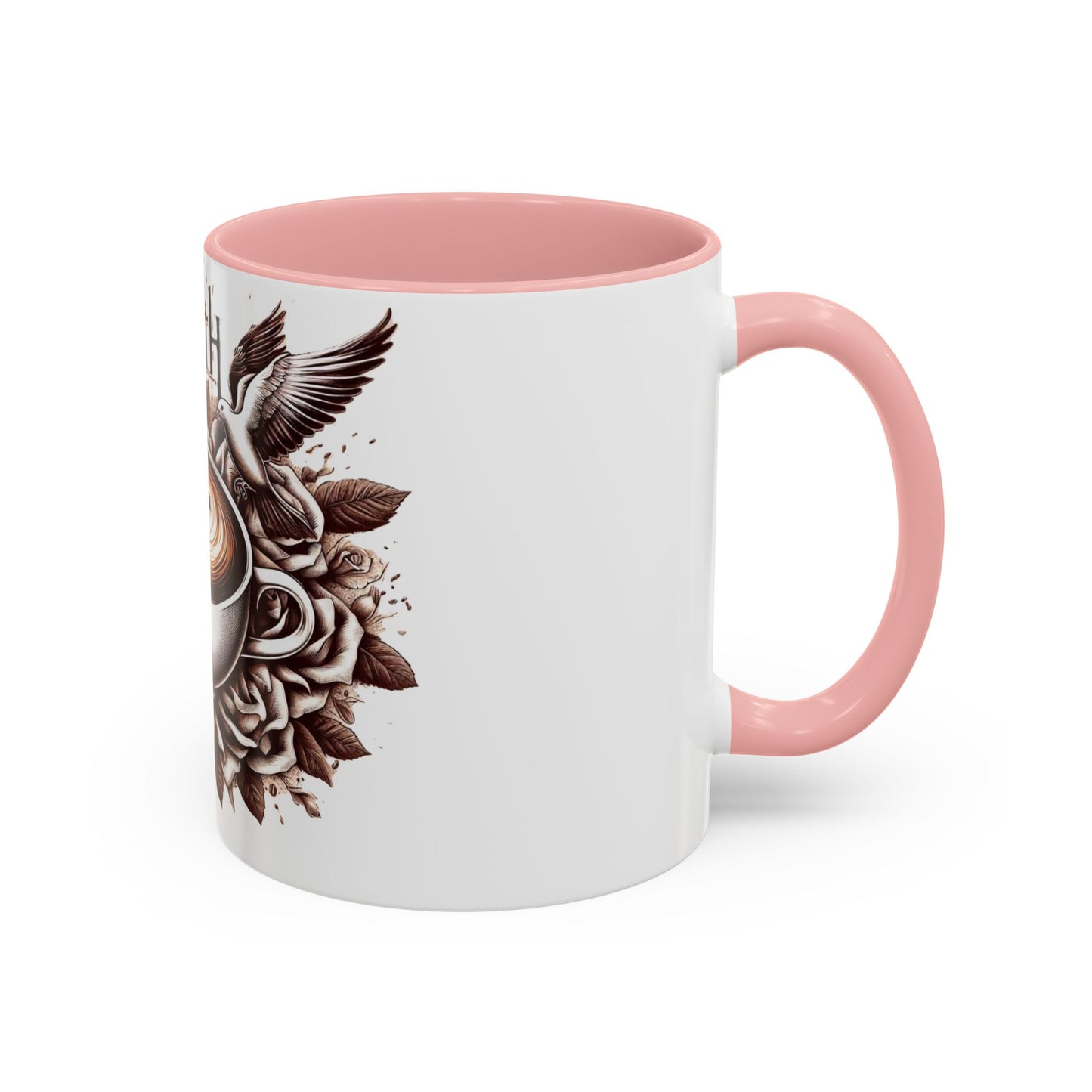 Accent Coffee Mug (11, 15oz) "Faith & Coffee"
