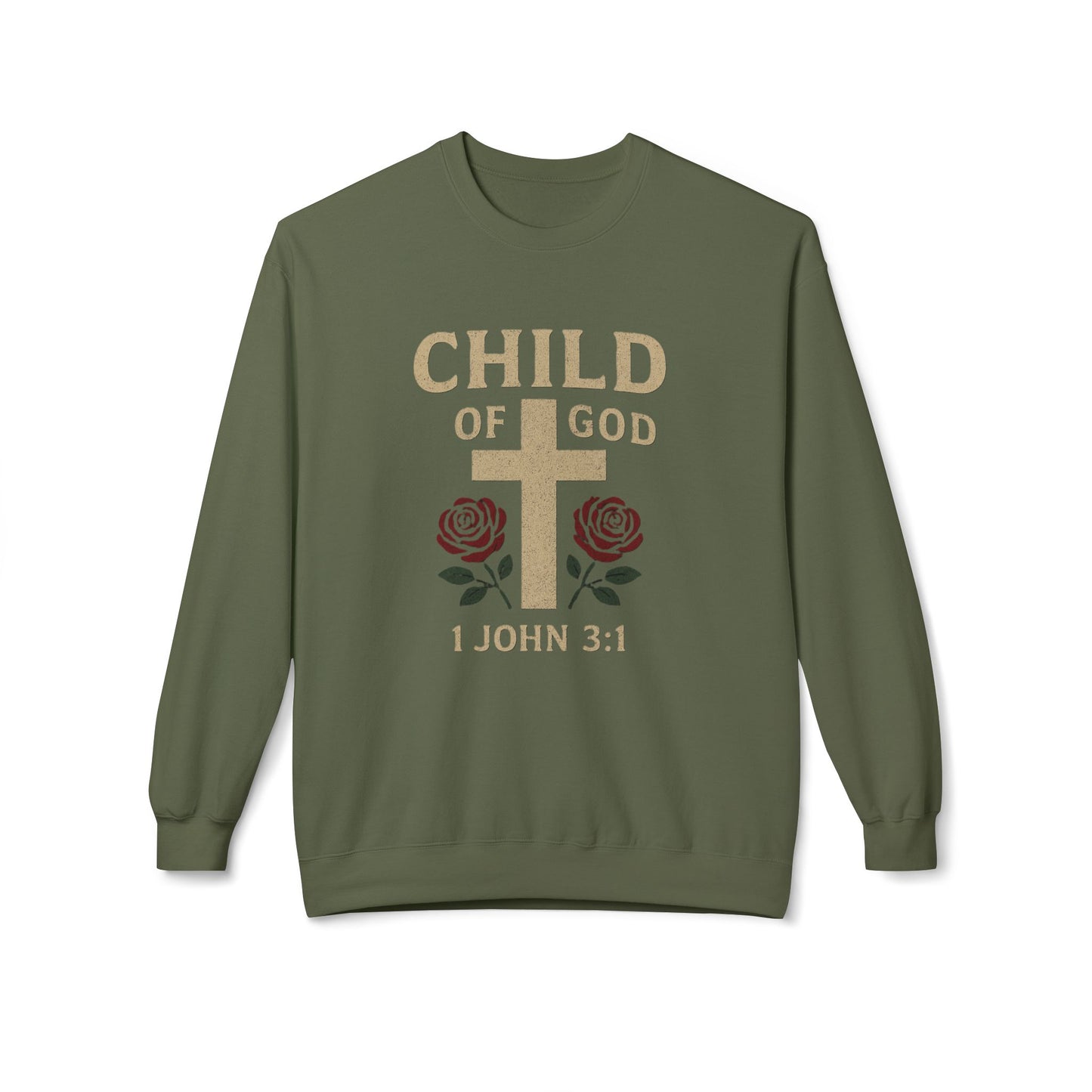 Christian Sweatshirt - 1 John 3:1 'Child of God'