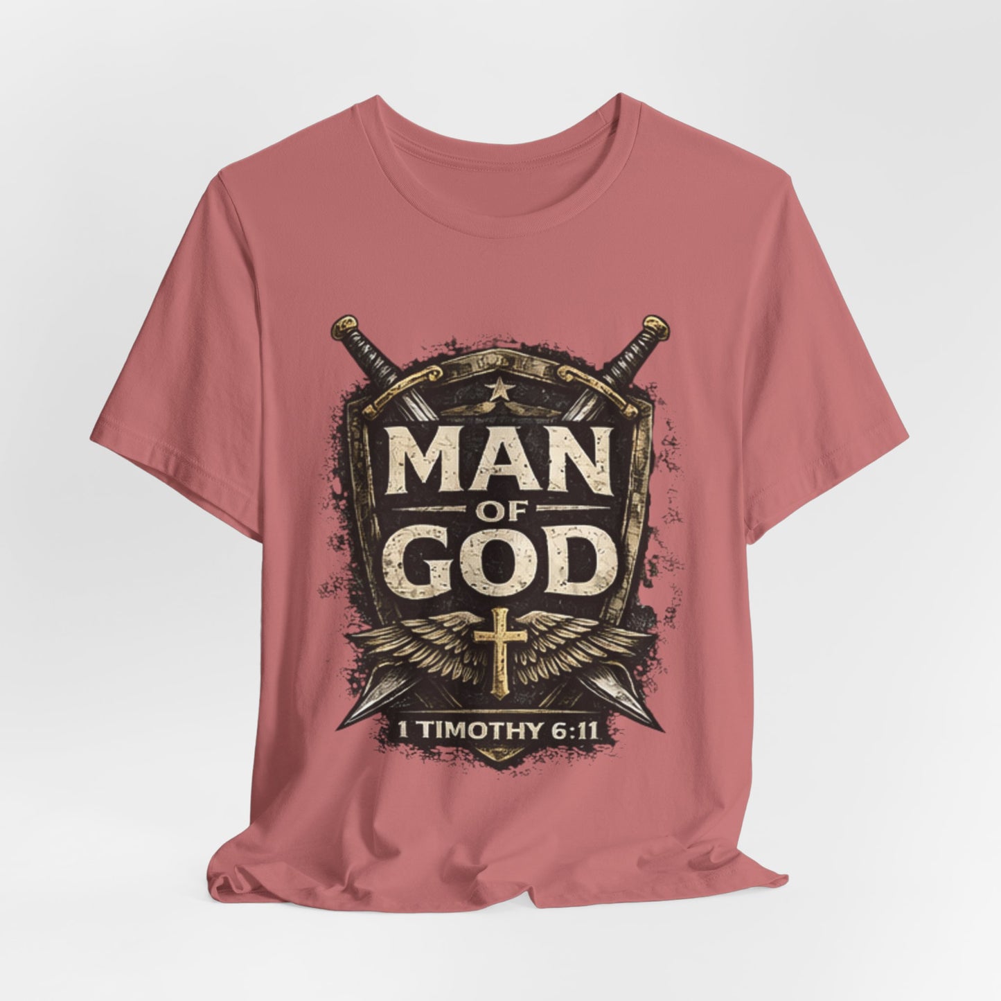 Man of God Tee — 1 Timothy 6:11 Christian Faith T-Shirt