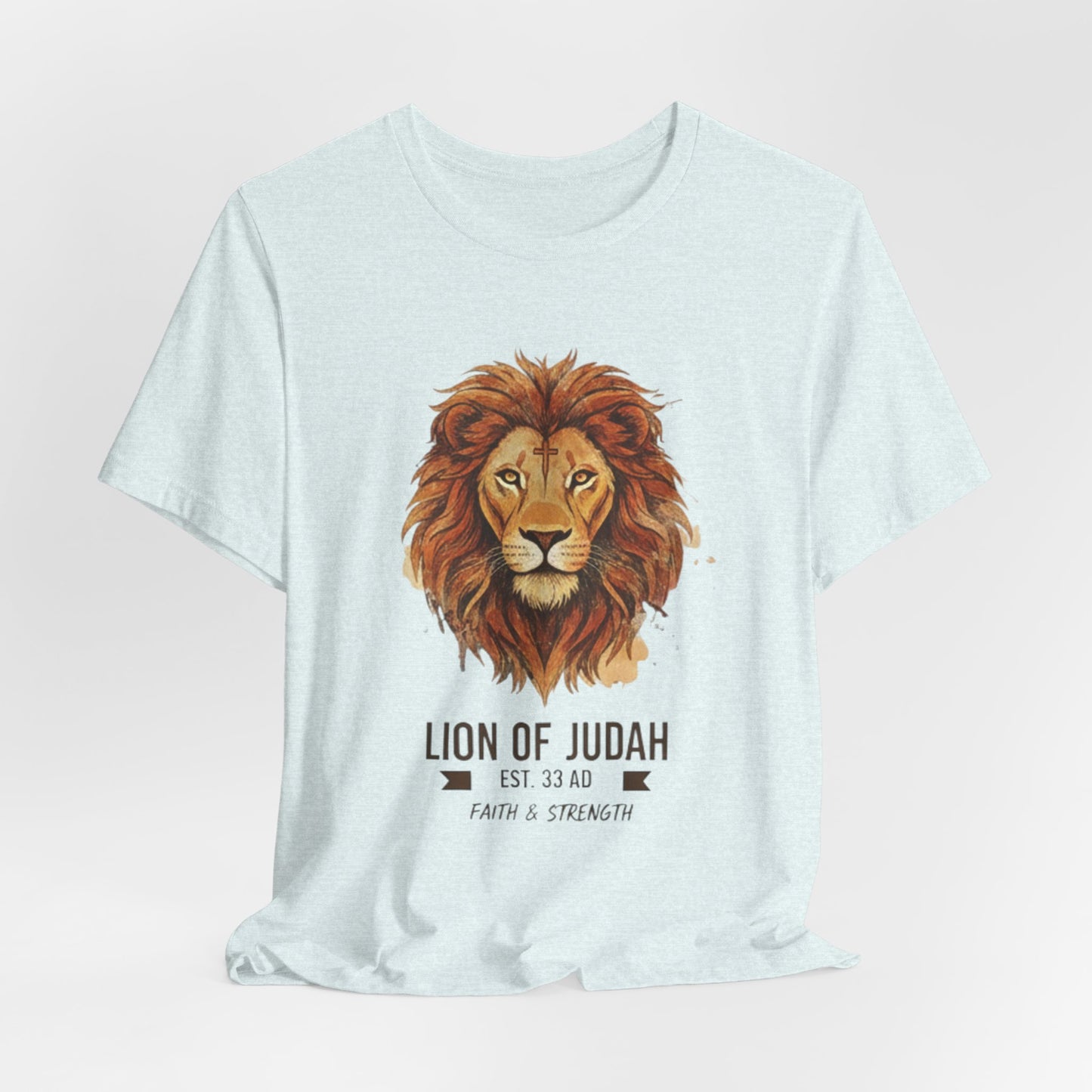 Lion of Judah T-Shirt — Faith & Strength Christian Tee